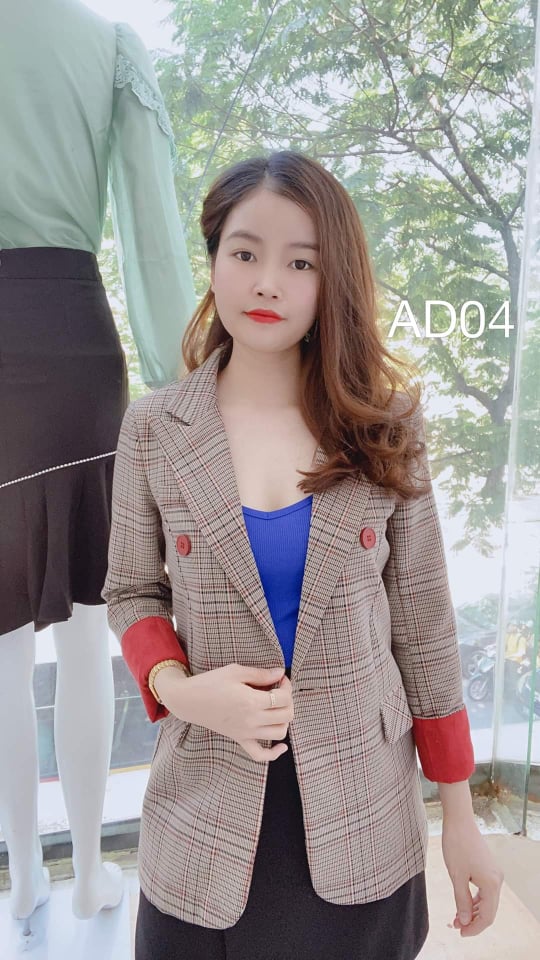 AD04 áo dạ 3 cúc màu