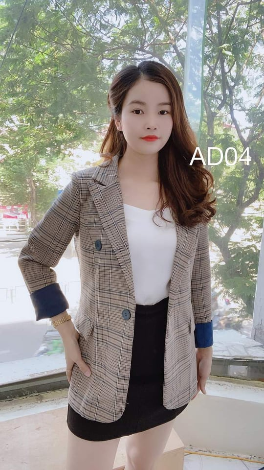 AD04 áo dạ 3 cúc màu