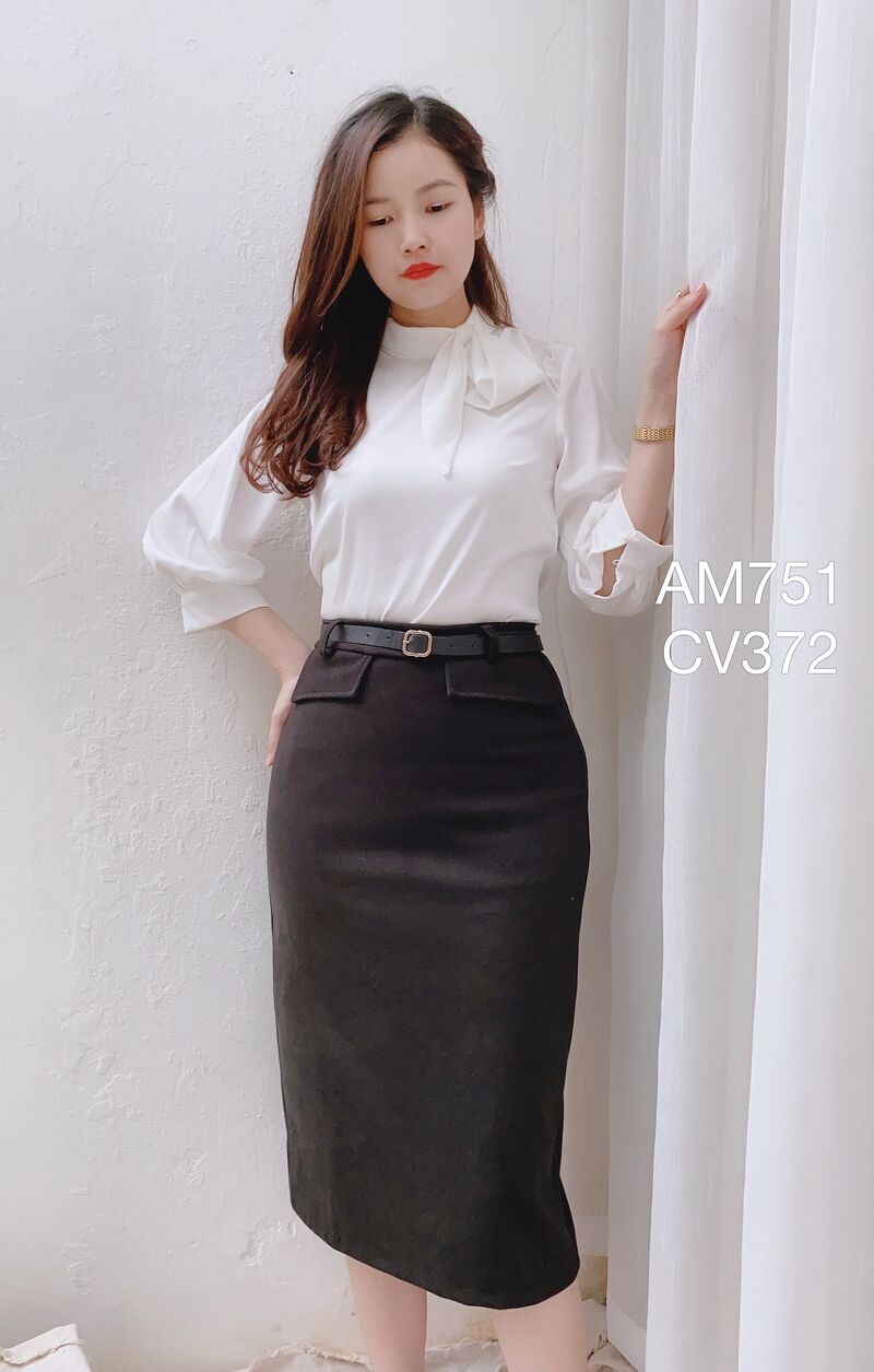 CV372 cv đai 2 túi cạp