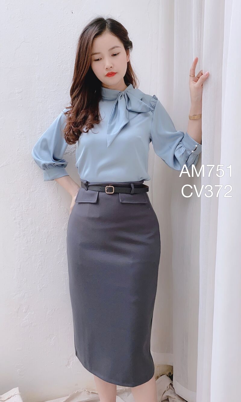 CV372 cv đai 2 túi cạp