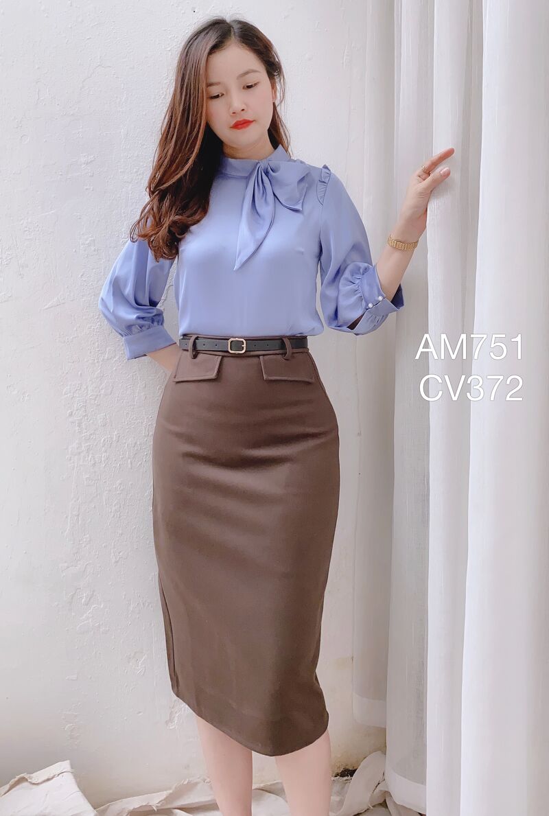 CV372 cv đai 2 túi cạp