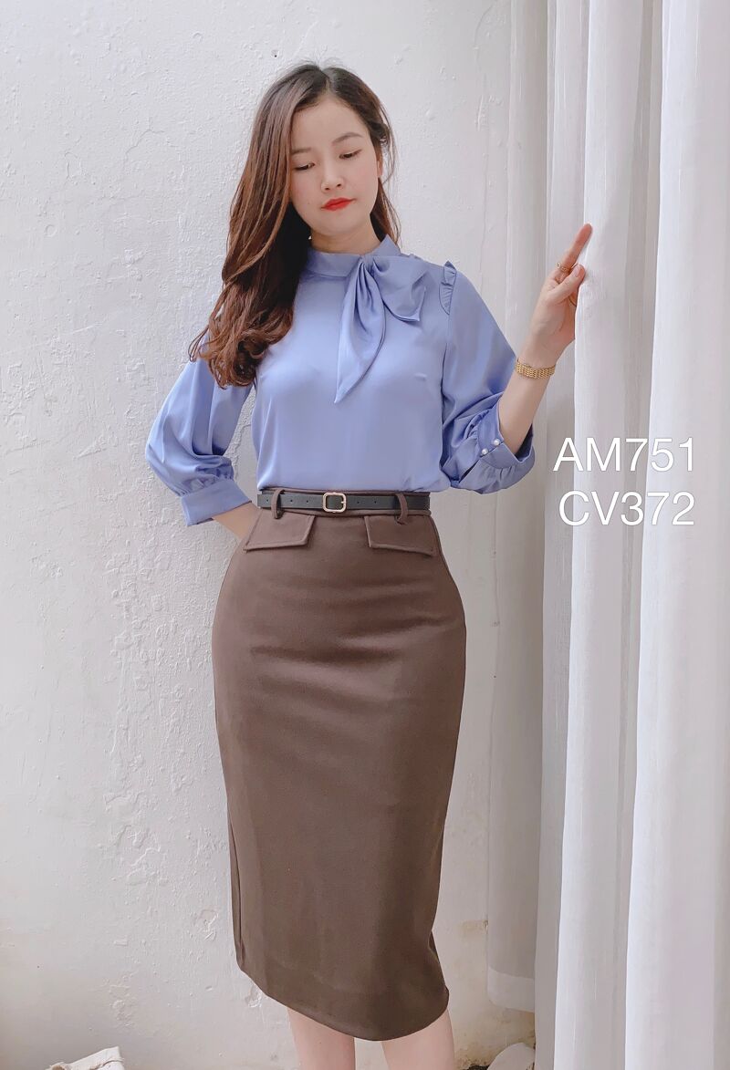 CV372 cv đai 2 túi cạp