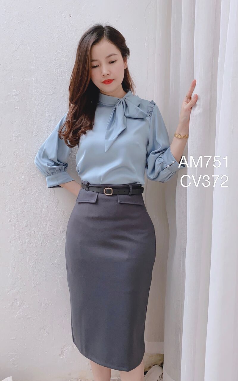CV372 cv đai 2 túi cạp