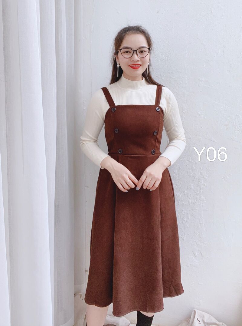 Y06 yếm chun lưng 6 cúc