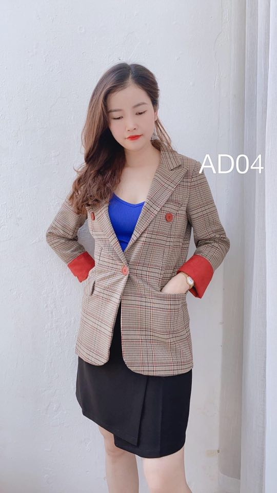 AD04 áo dạ 3 cúc màu