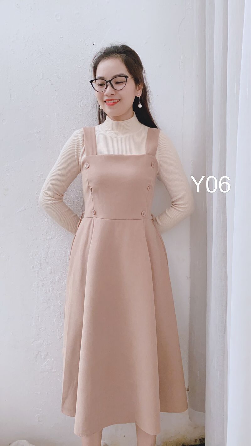 Y06 yếm chun lưng 6 cúc