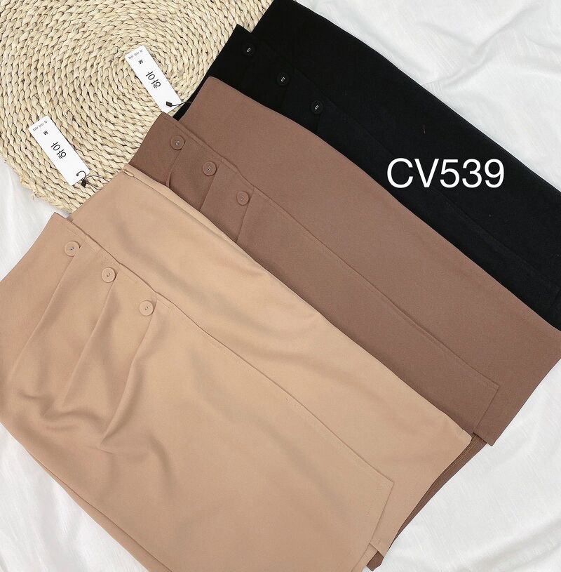 CV539 CV ba cúc lệch 2 vạt