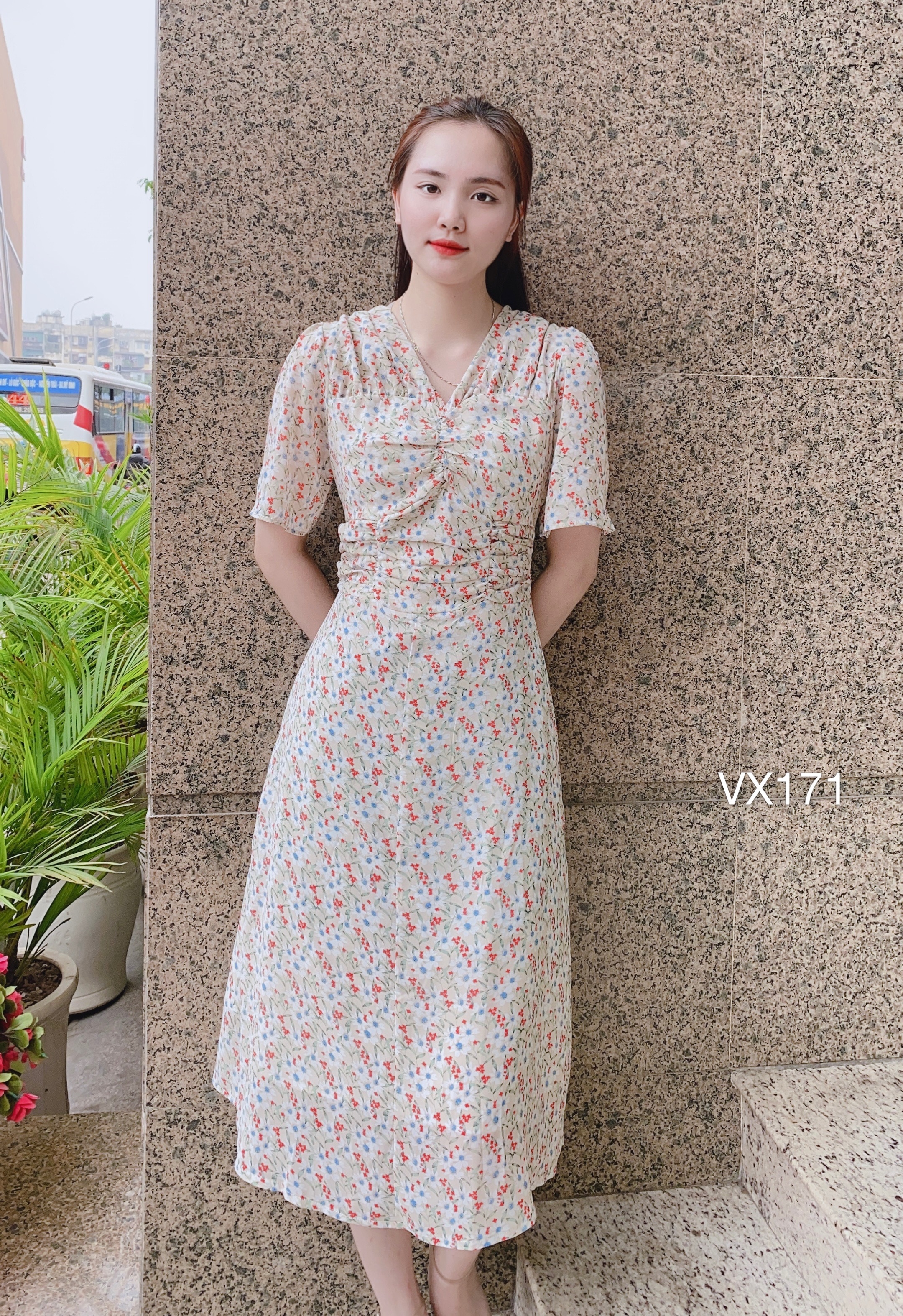 Đầm Nữ Váy Maxi Hoa Nhí Thiết Kế Voan Tơ Dài Tay Cánh Tiên Đuôi Cá Thanh  Lịch Nữ Tính_LeRin V97 - Hàng mới về | Shopee Việt Nam