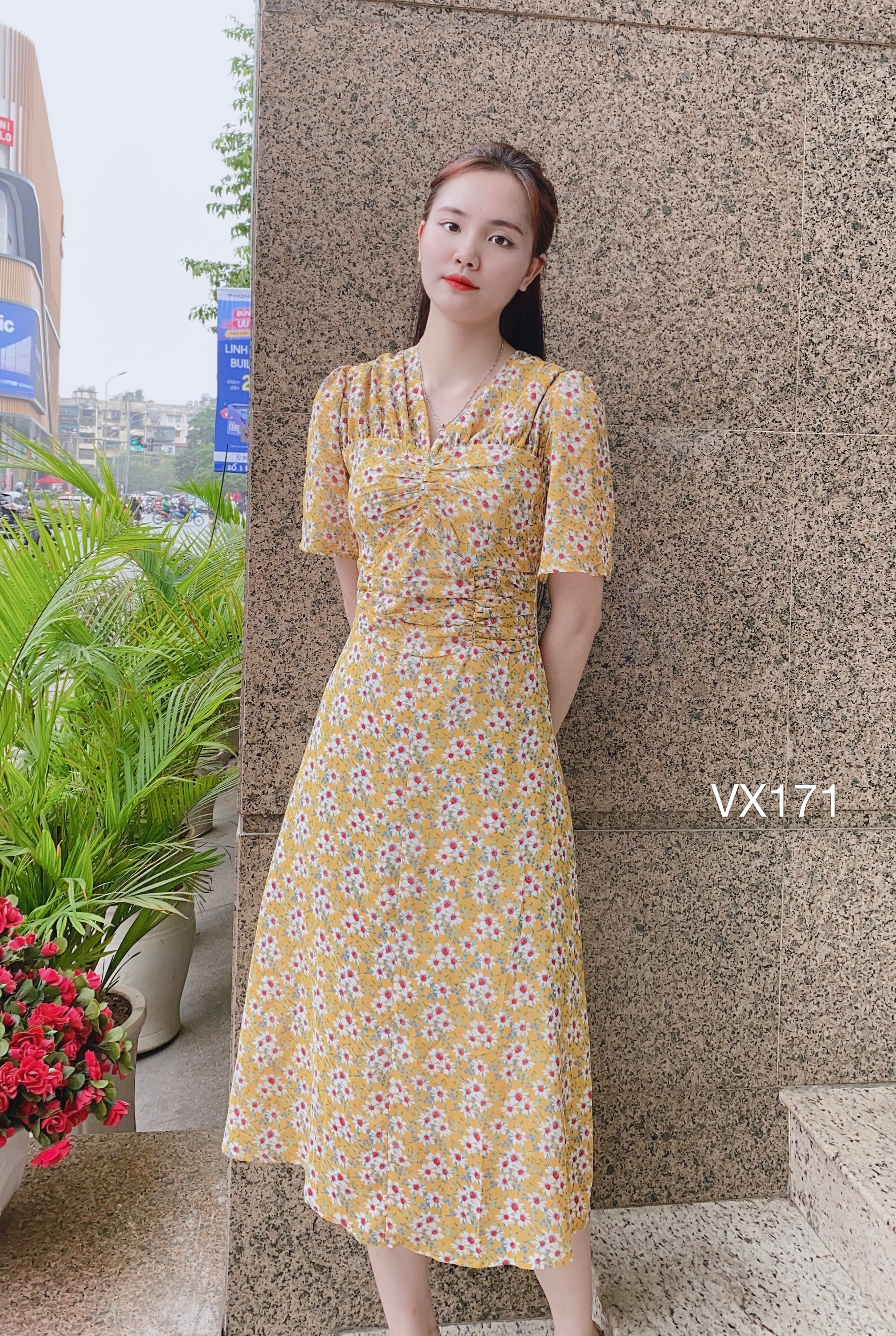 Chân váy hoa nhí vintage 2 lớp - Chân váy | ThờiTrangNữ.vn