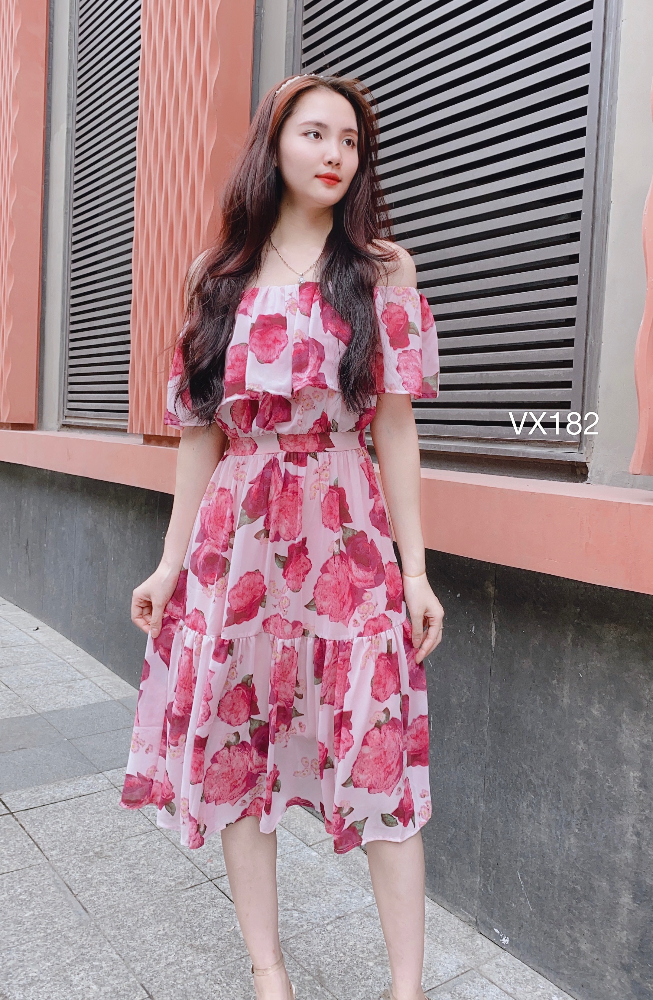 VX182 váy trễ vai