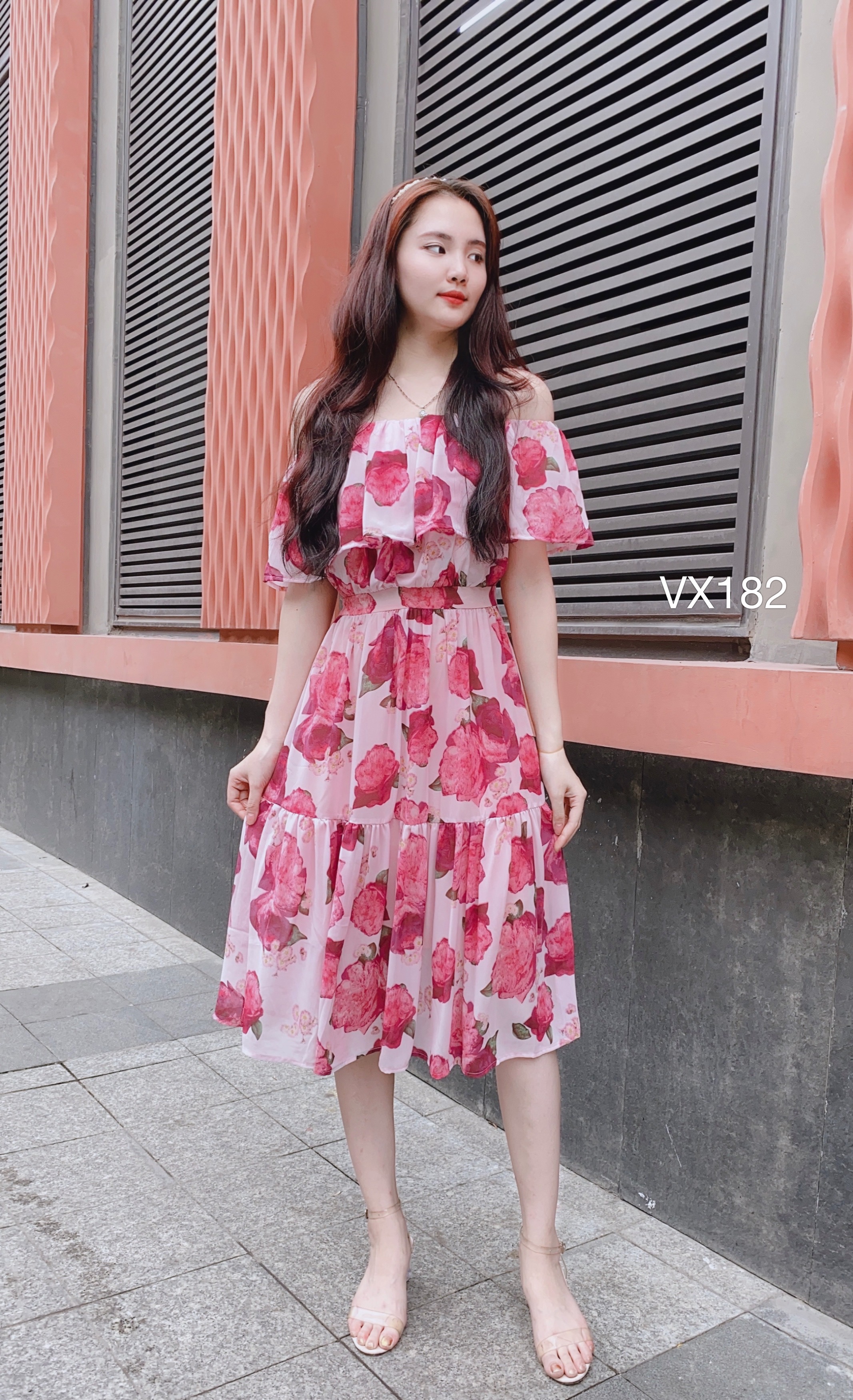 VX182 váy trễ vai