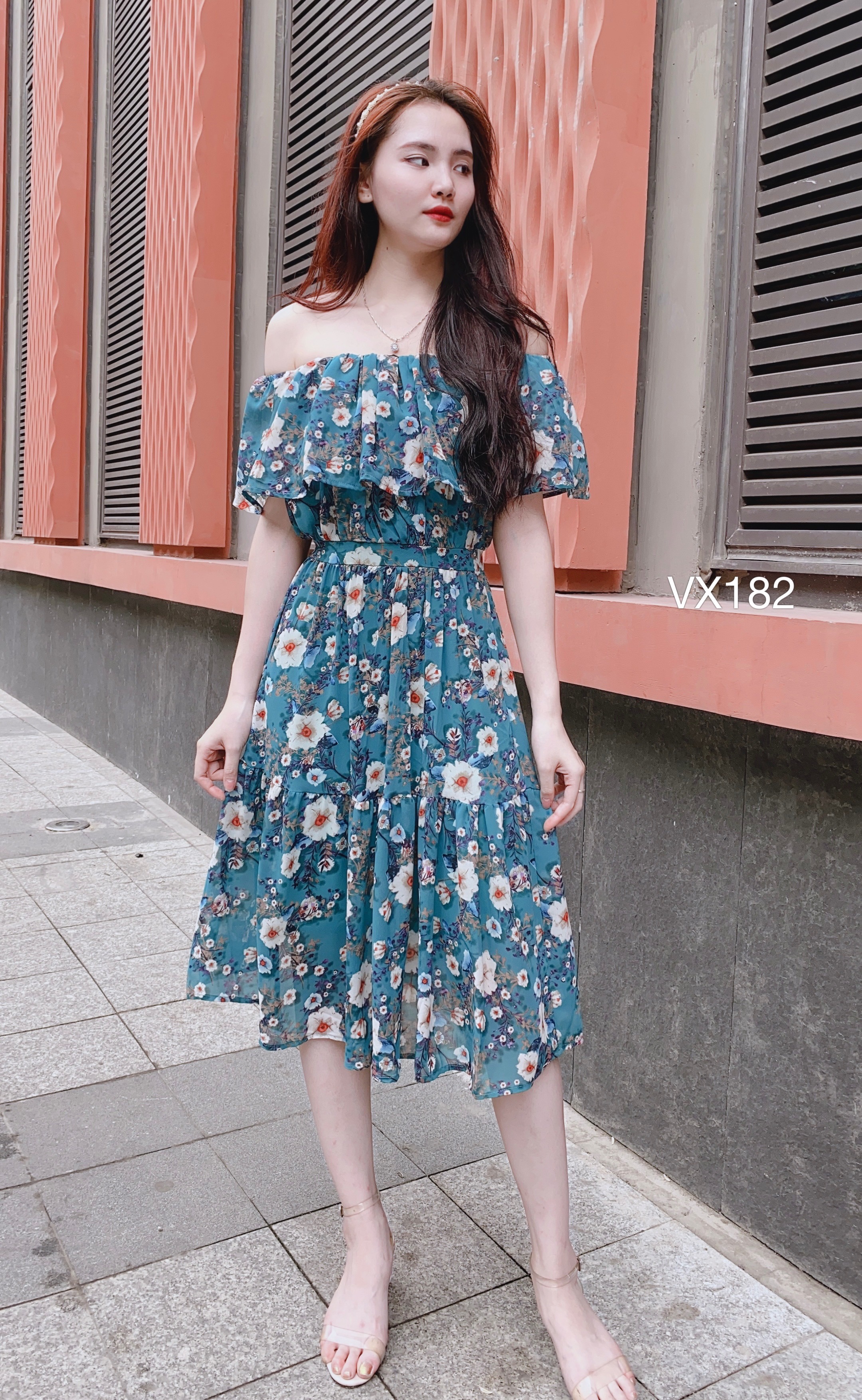 VX182 váy trễ vai