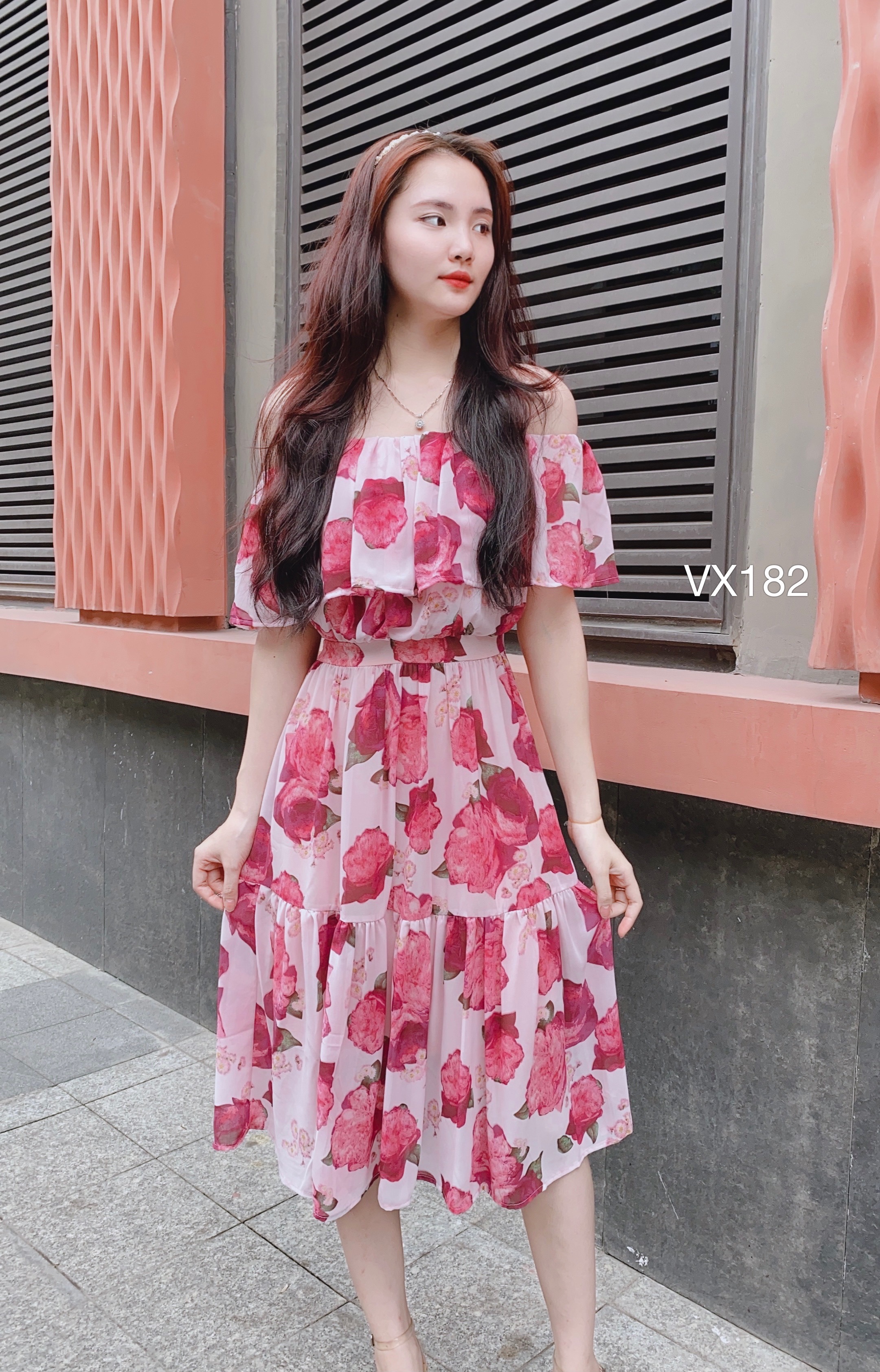 VX182 váy trễ vai