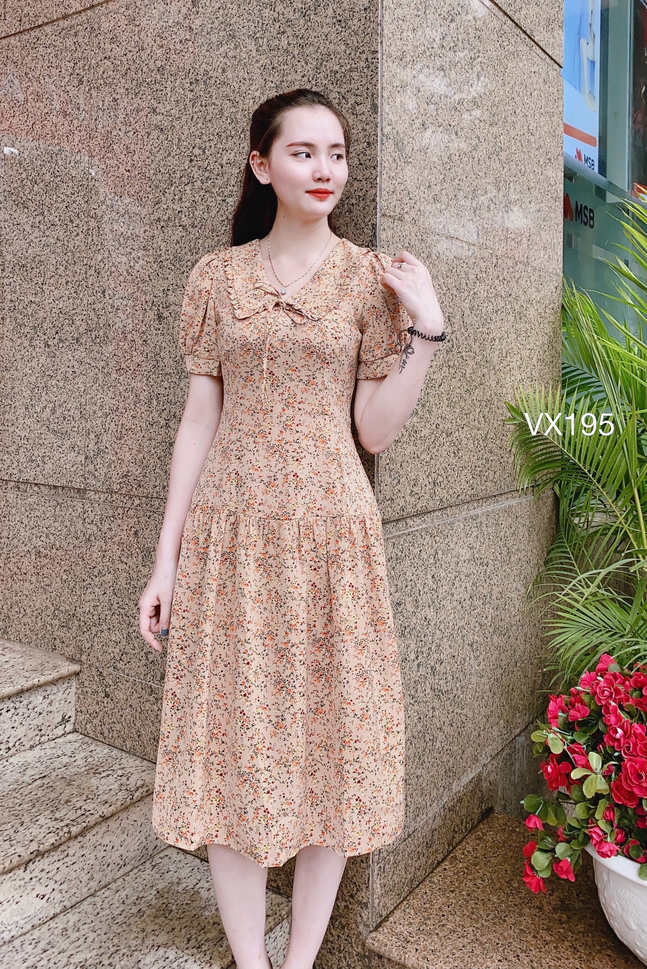 Váy hoa nhí chữ a đầm hoa nhí đẹp phối cổ bèo Thời trang YMOVA - Chân váy |  ThờiTrangNữ.vn