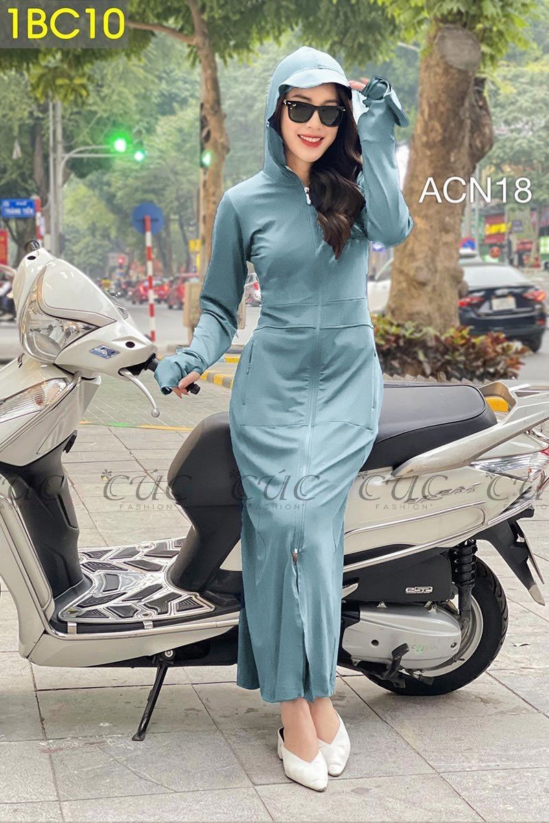 ACN18 áo choàng nắng Cadina - màu 10 - L