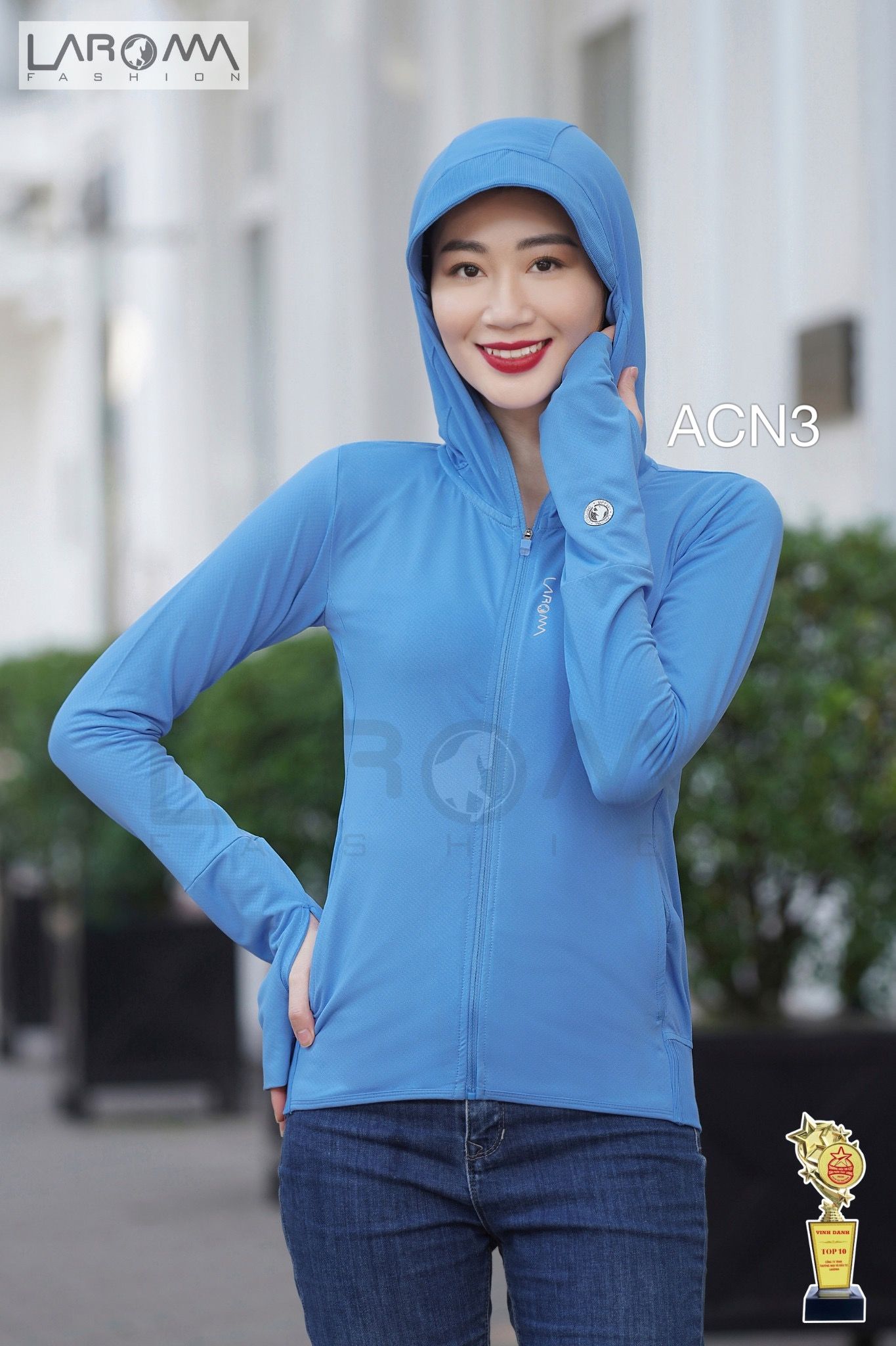 ACN3 áo chống nắng Laroma - Xanh dương - L