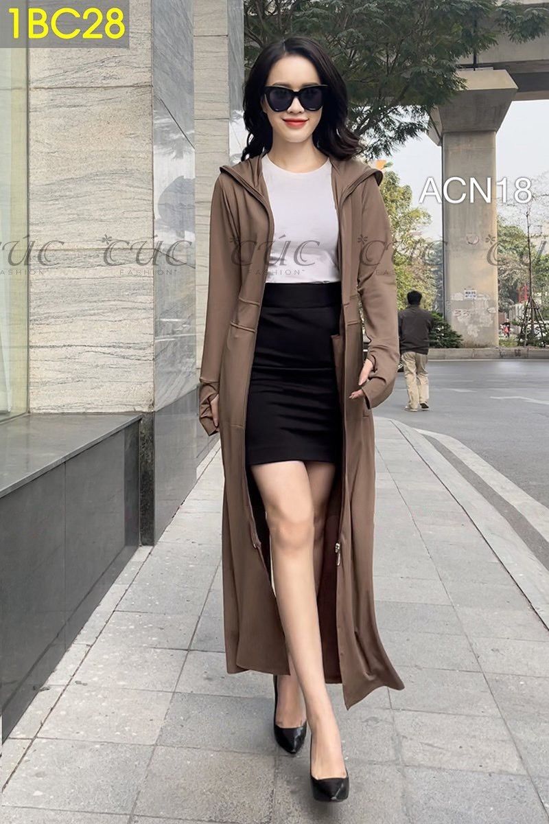 ACN18 áo choàng nắng Cadina - màu 28 - XL