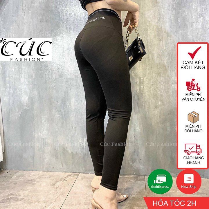 QL06 quần legging nữ gen bụng cạp chéo