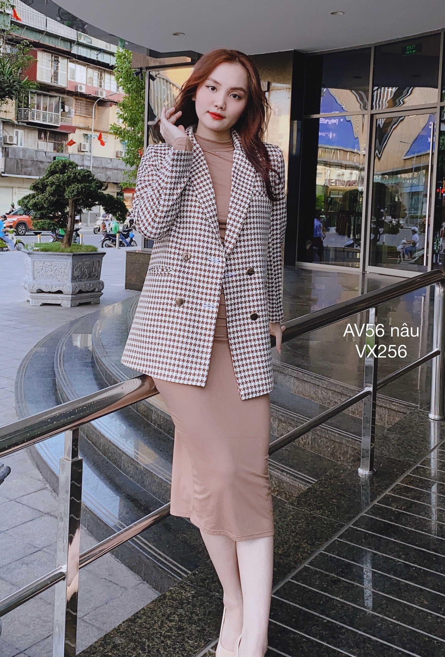 AV56 áo dạ baler rích rắc