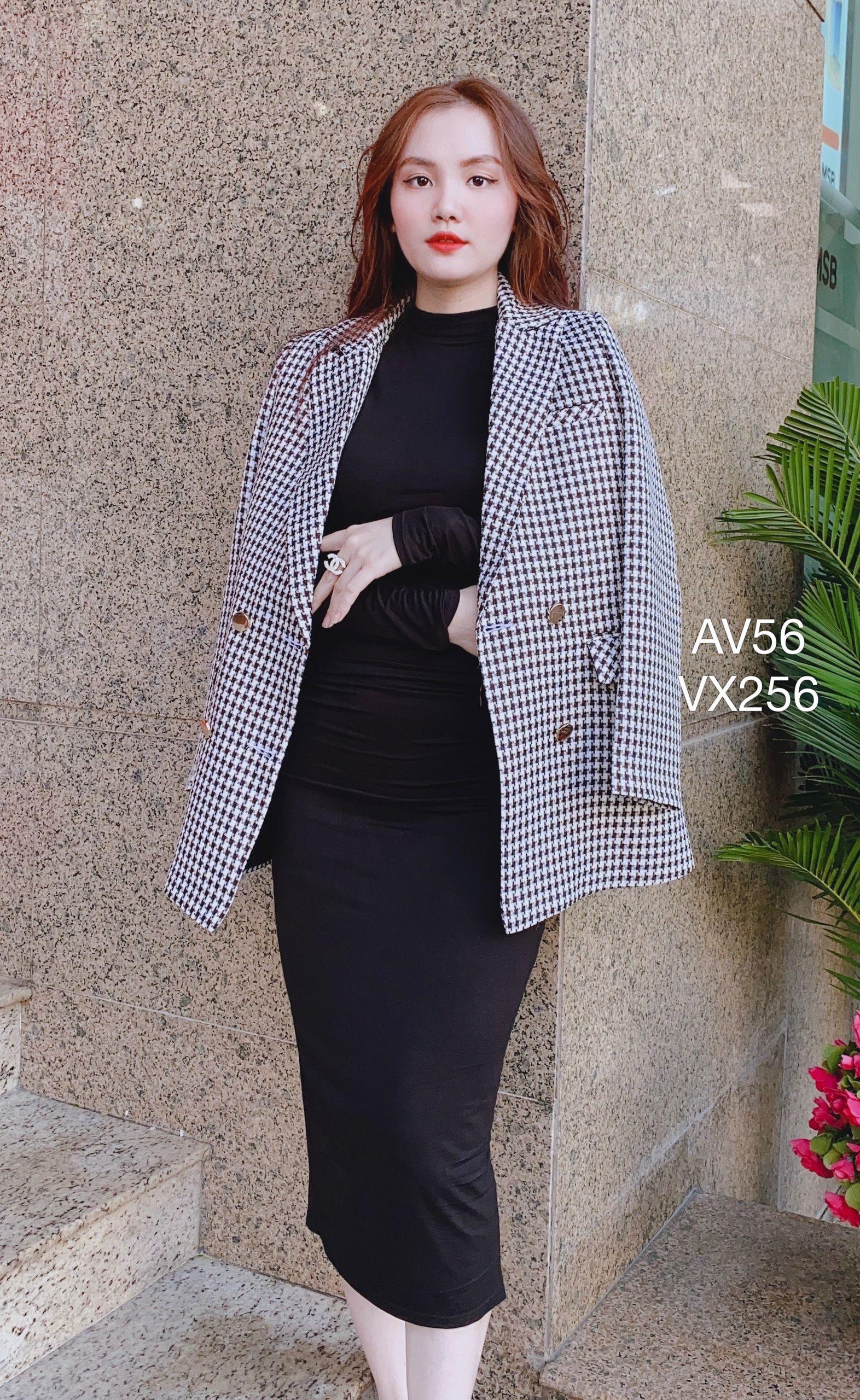 AV56 áo dạ baler rích rắc