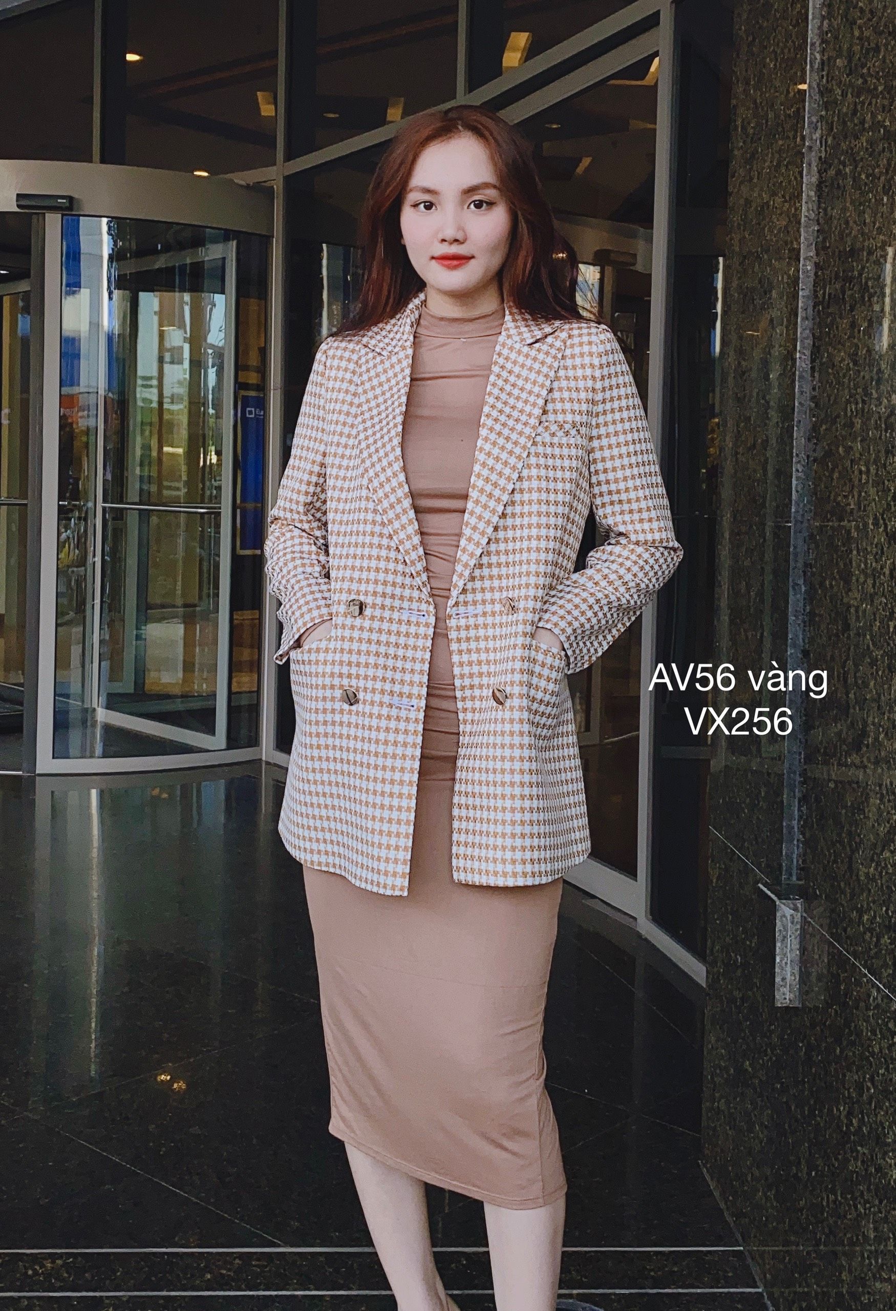 AV56 áo dạ baler rích rắc