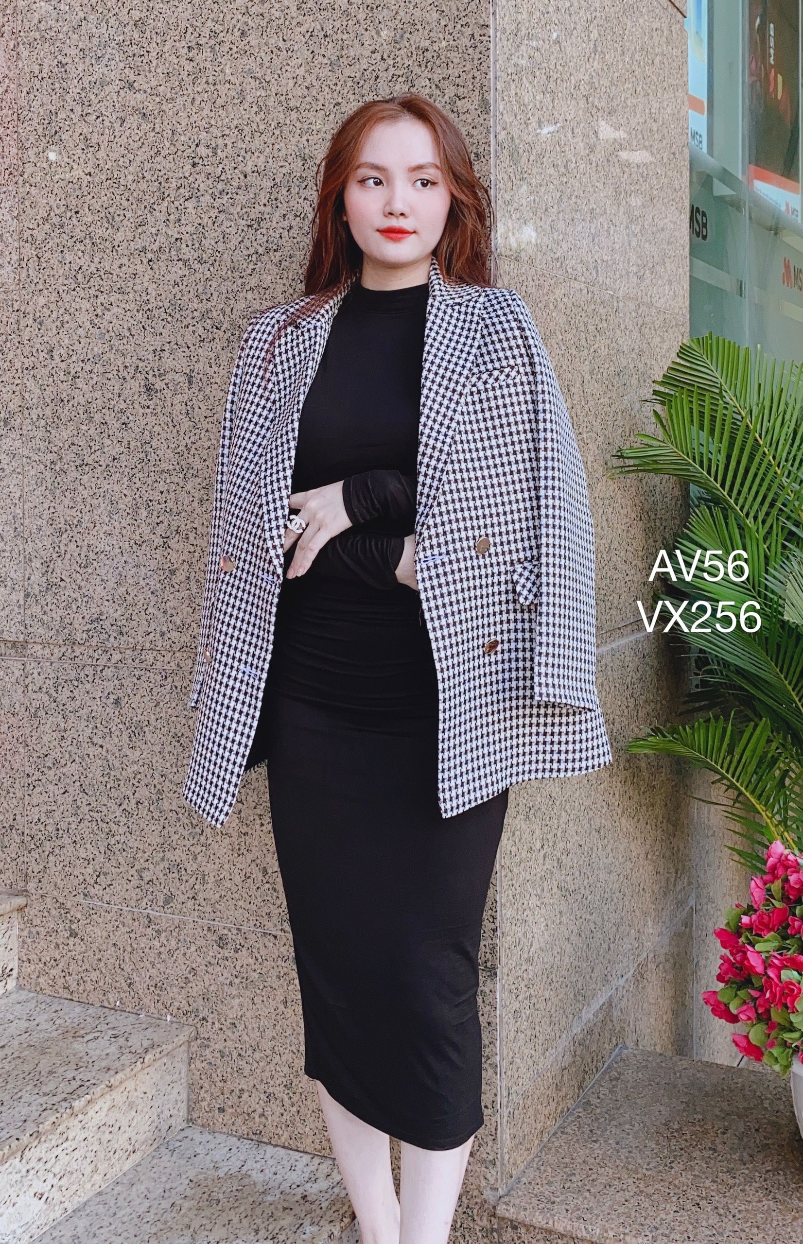AV56 áo dạ baler rích rắc