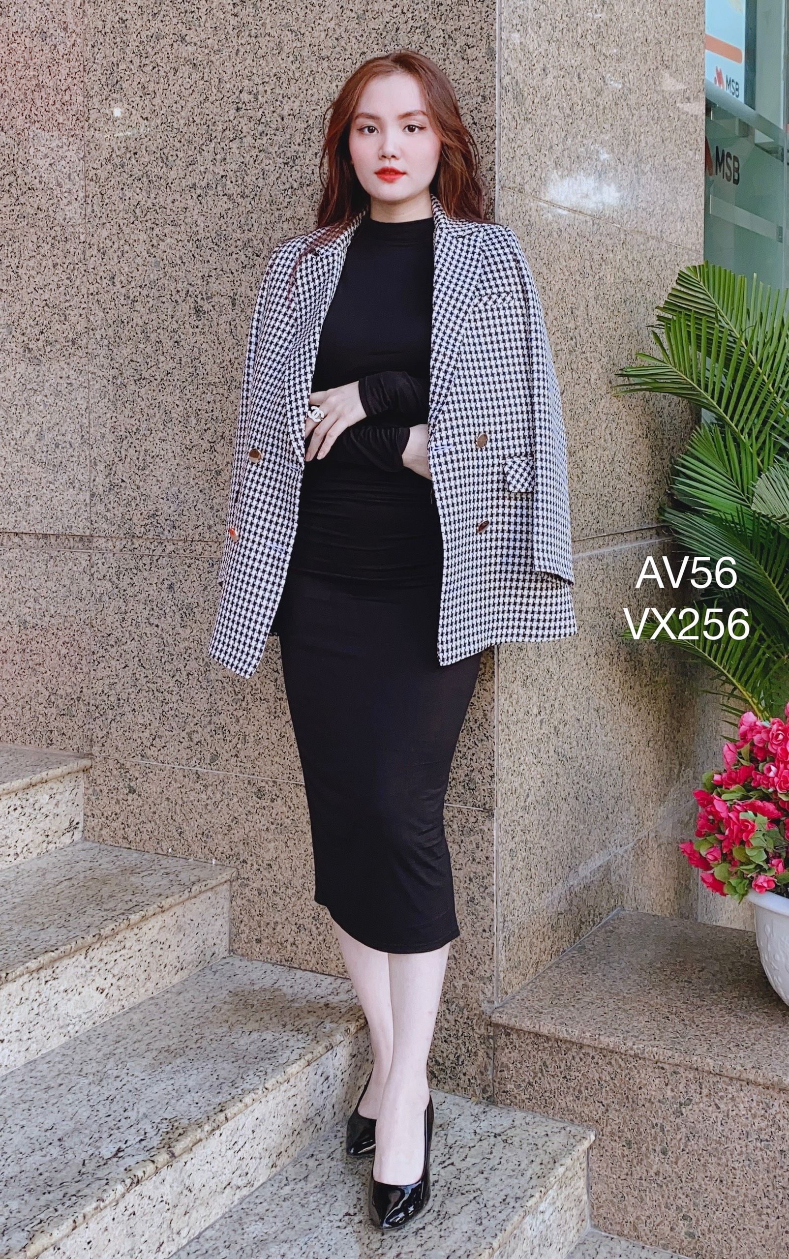 AV56 áo dạ baler rích rắc