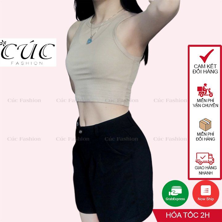 A018 áo balo croptop thun tăm