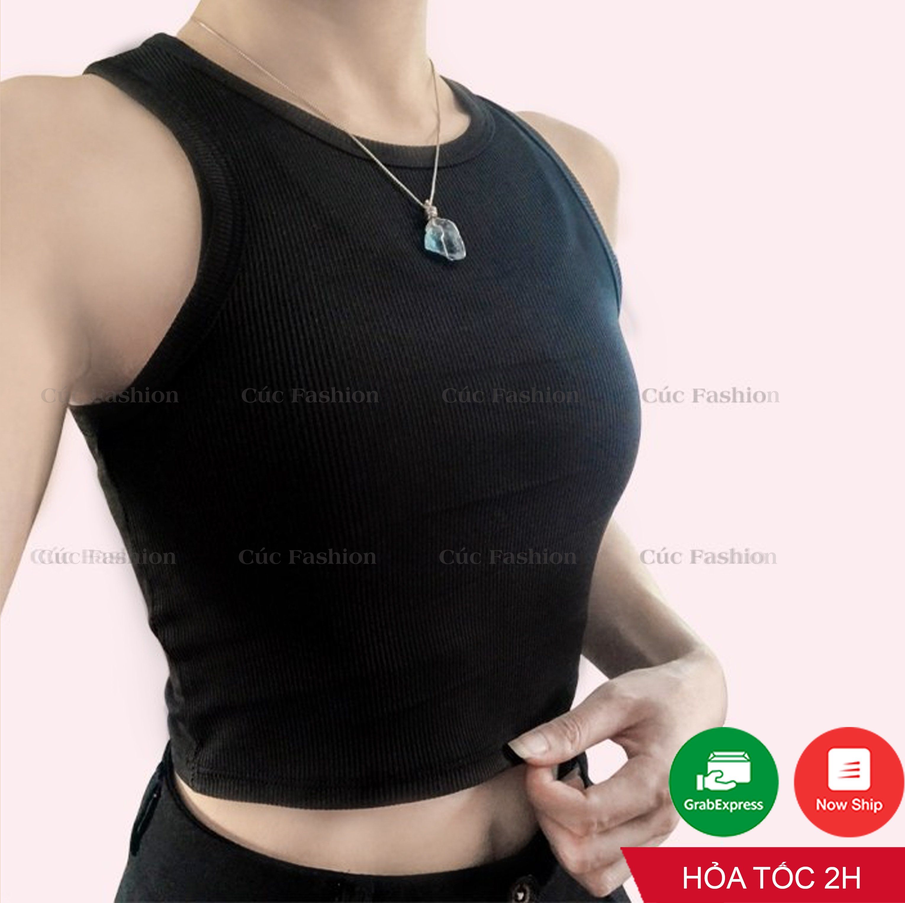 A018 áo balo croptop thun tăm