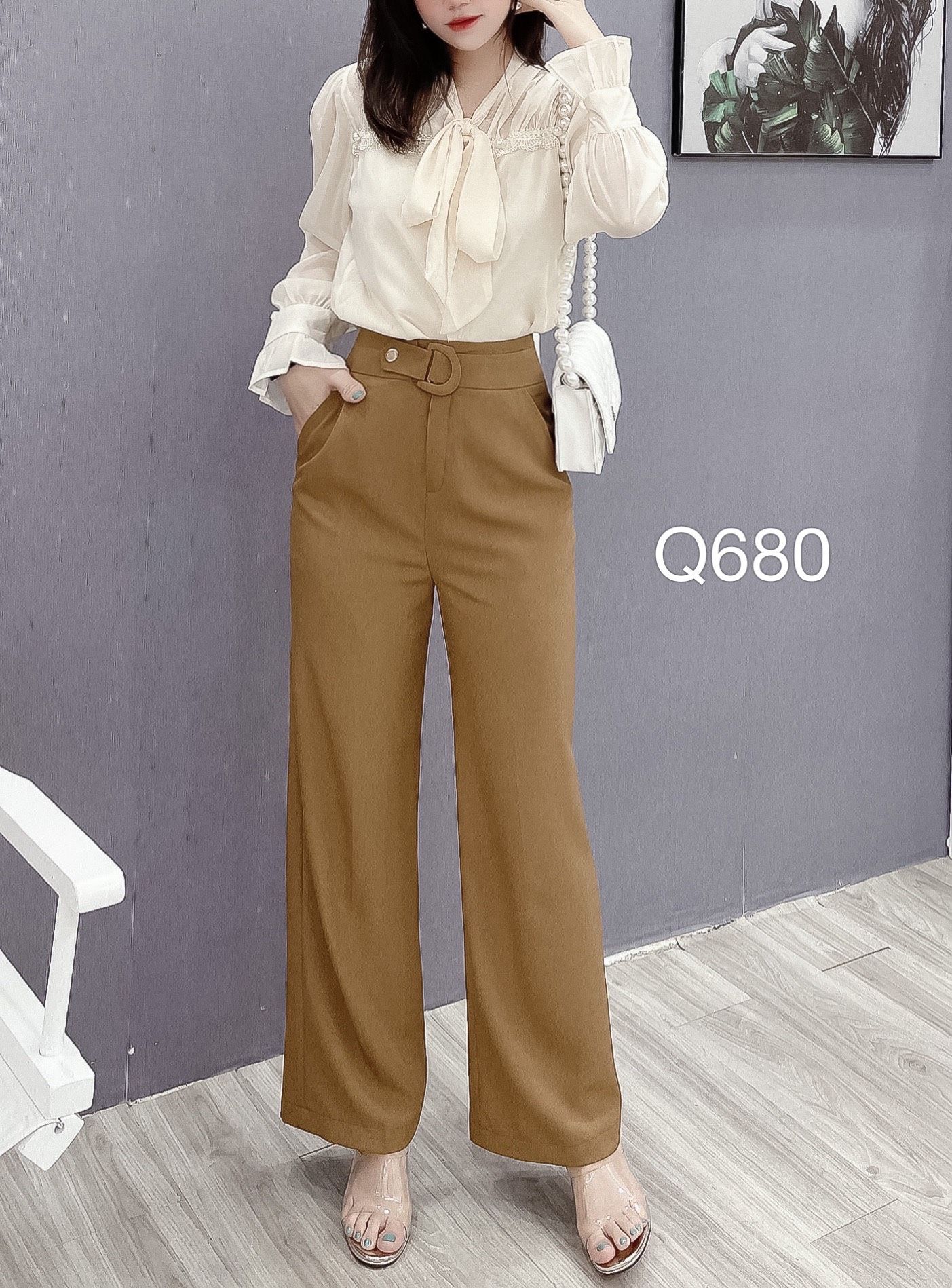 Q680 quần xuông cạp D