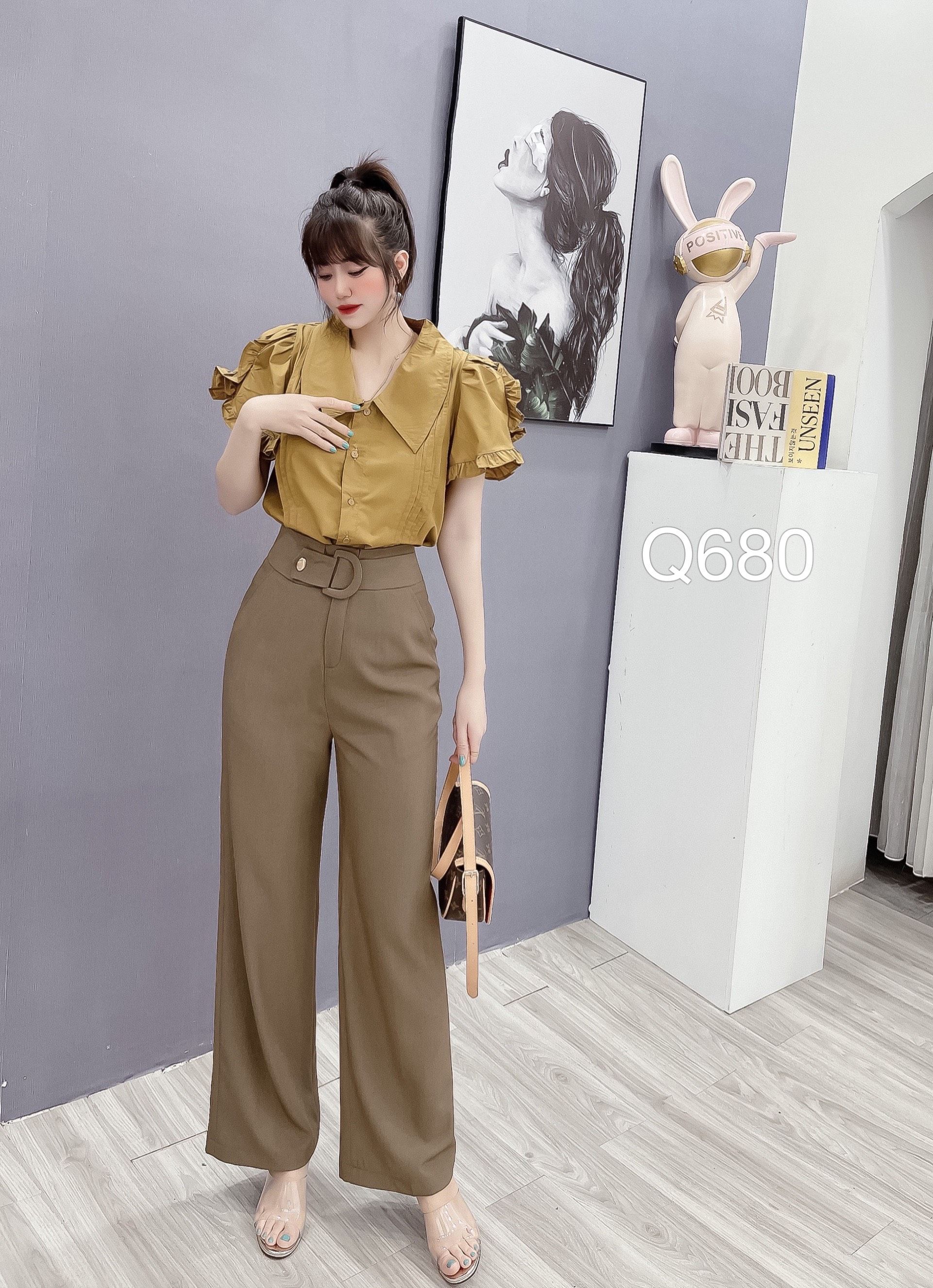 Q680 quần xuông cạp D