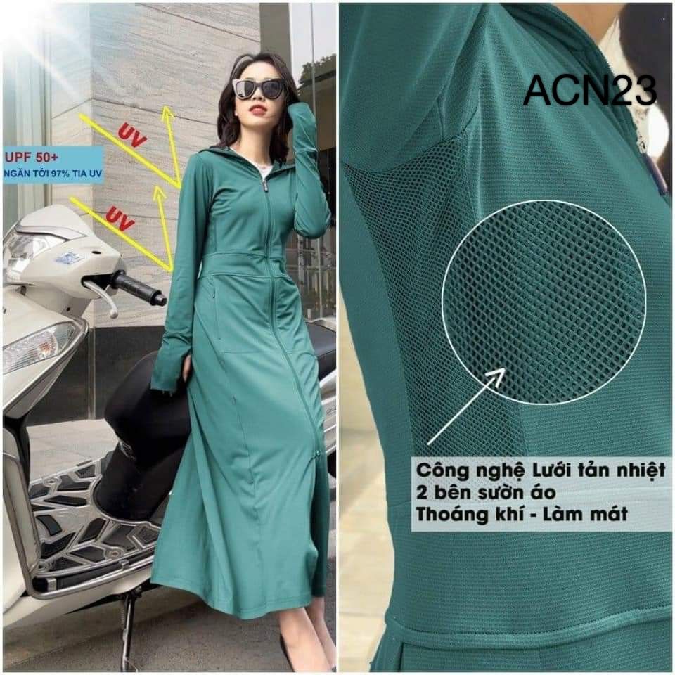 ACN23 áo choàng 2 lớp vải hột xoàn