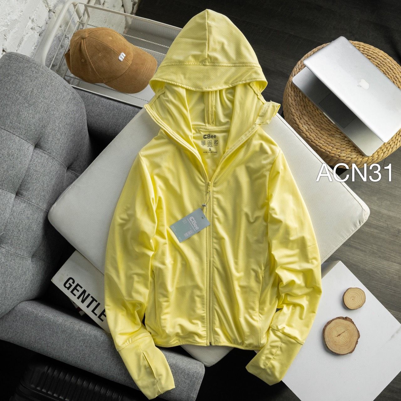 ACN31 áo chống nắng Bee - Vàng - L