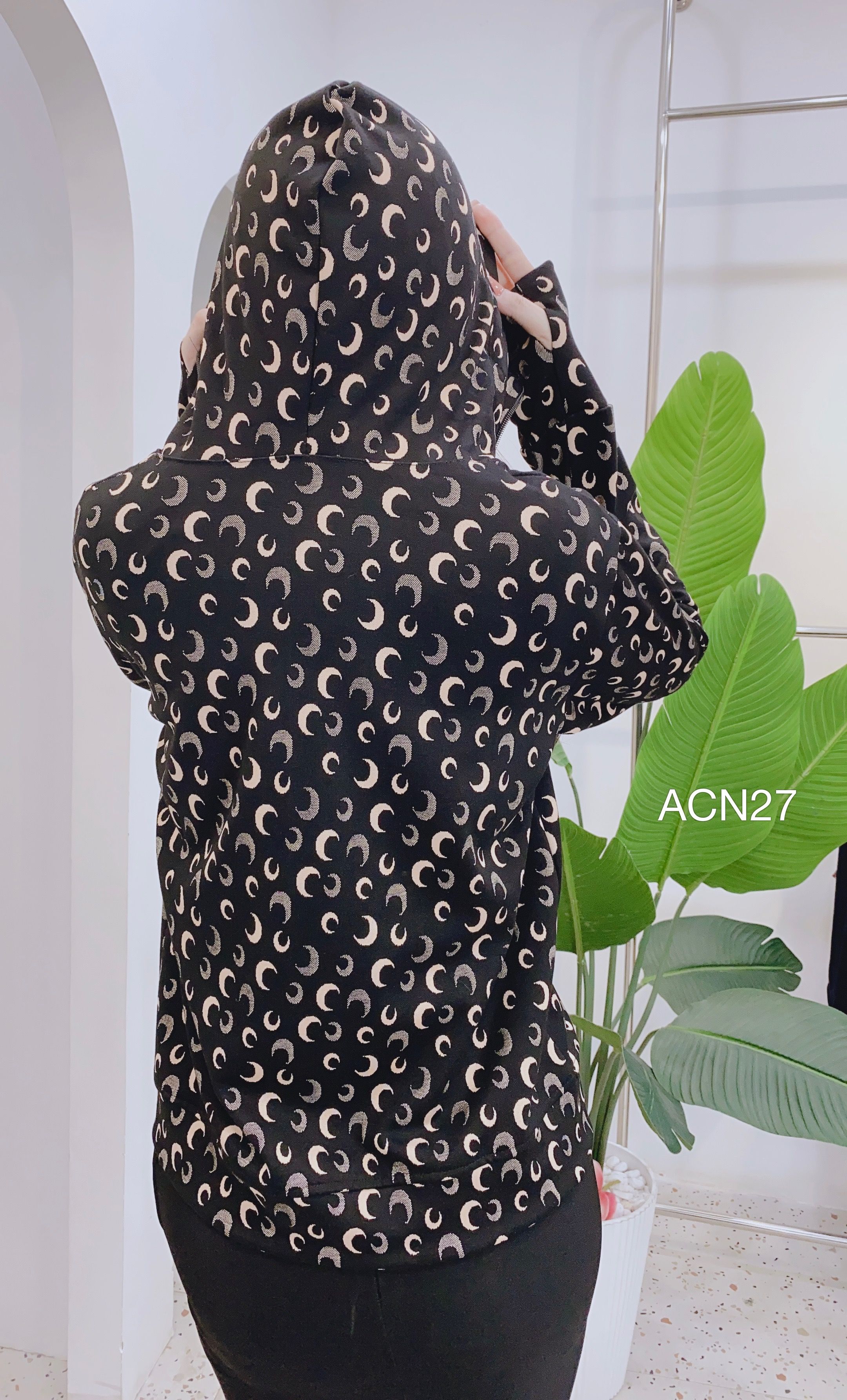 ACN27 áo nắng ngắn mặt trăng