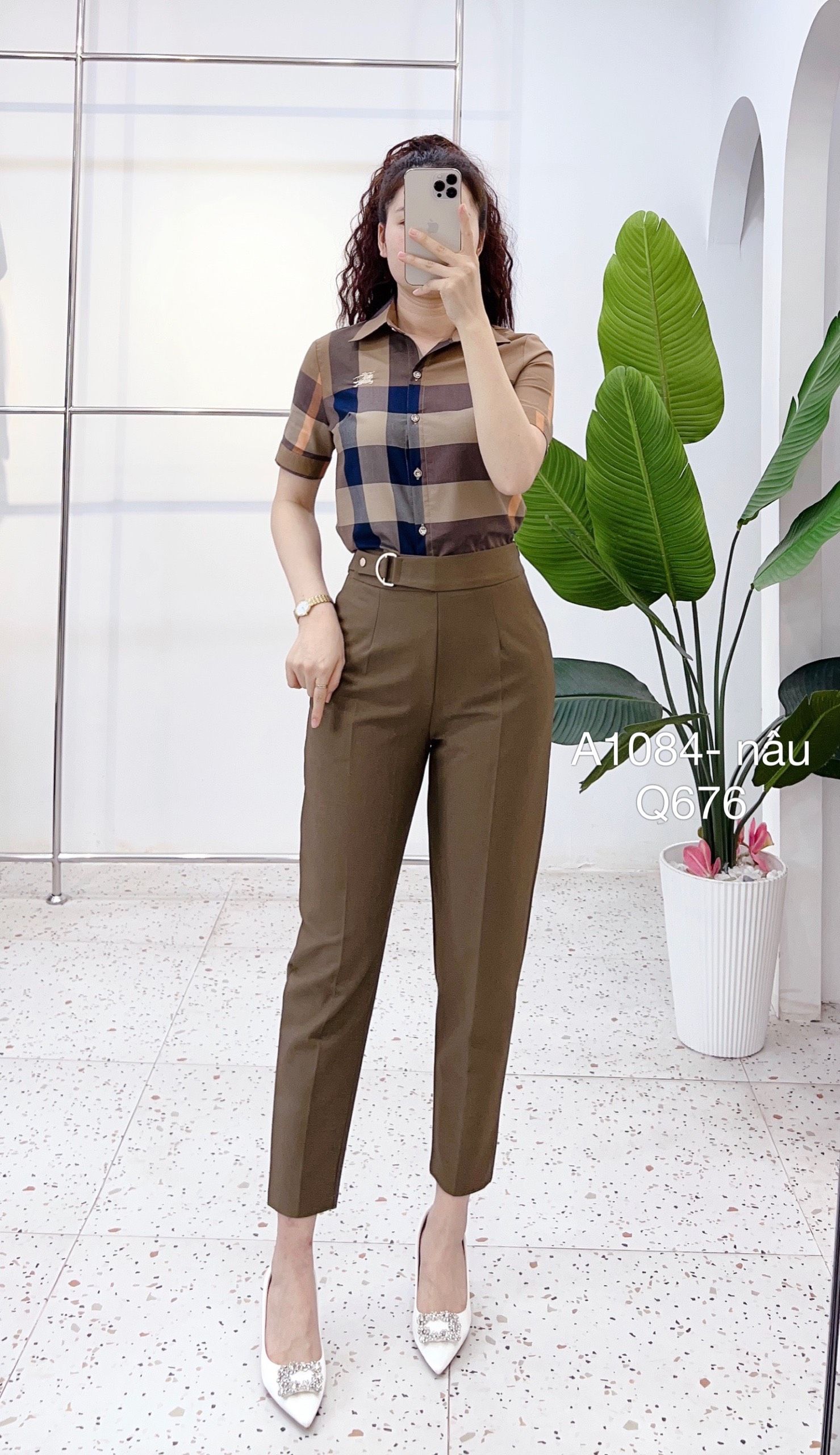 Q676 Quần baggy móc D nối