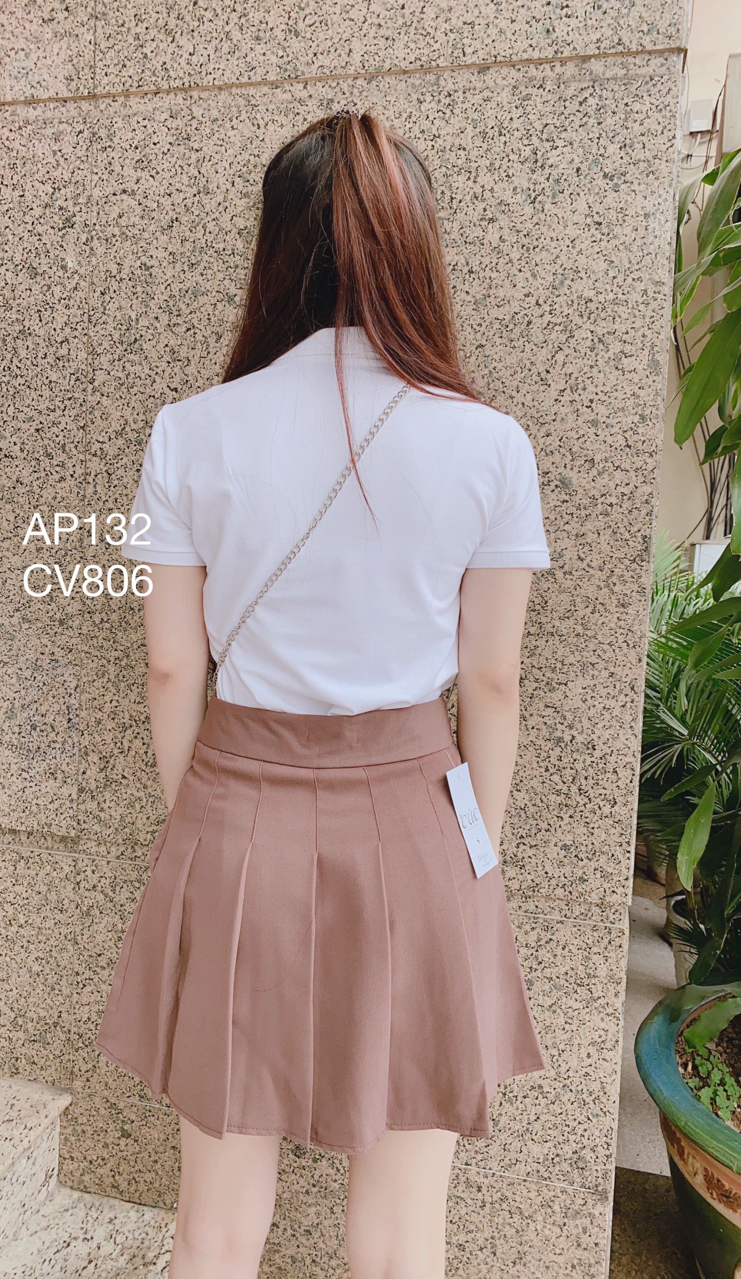 AP132 áo polo trắng trơn