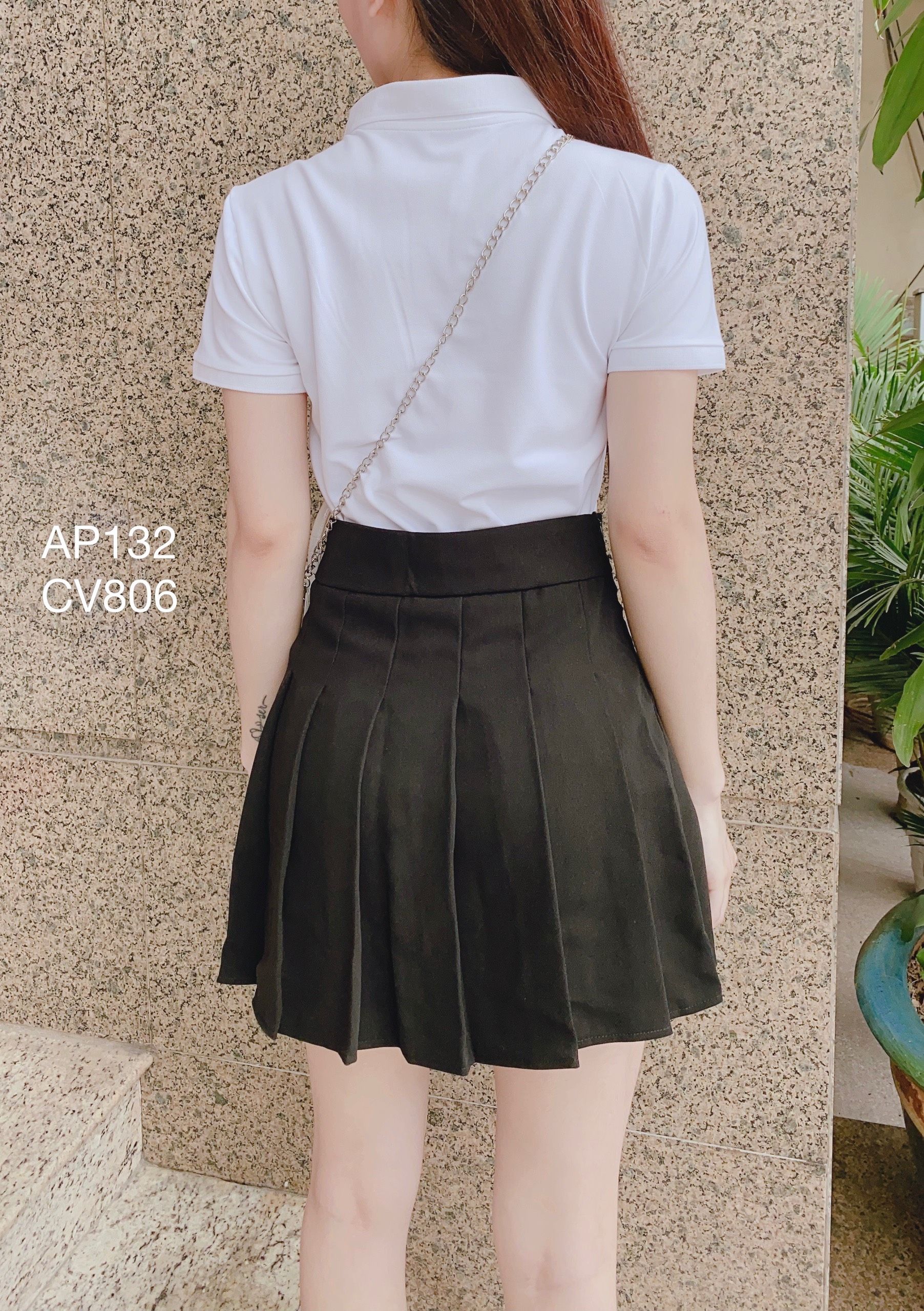 AP132 áo polo trắng trơn