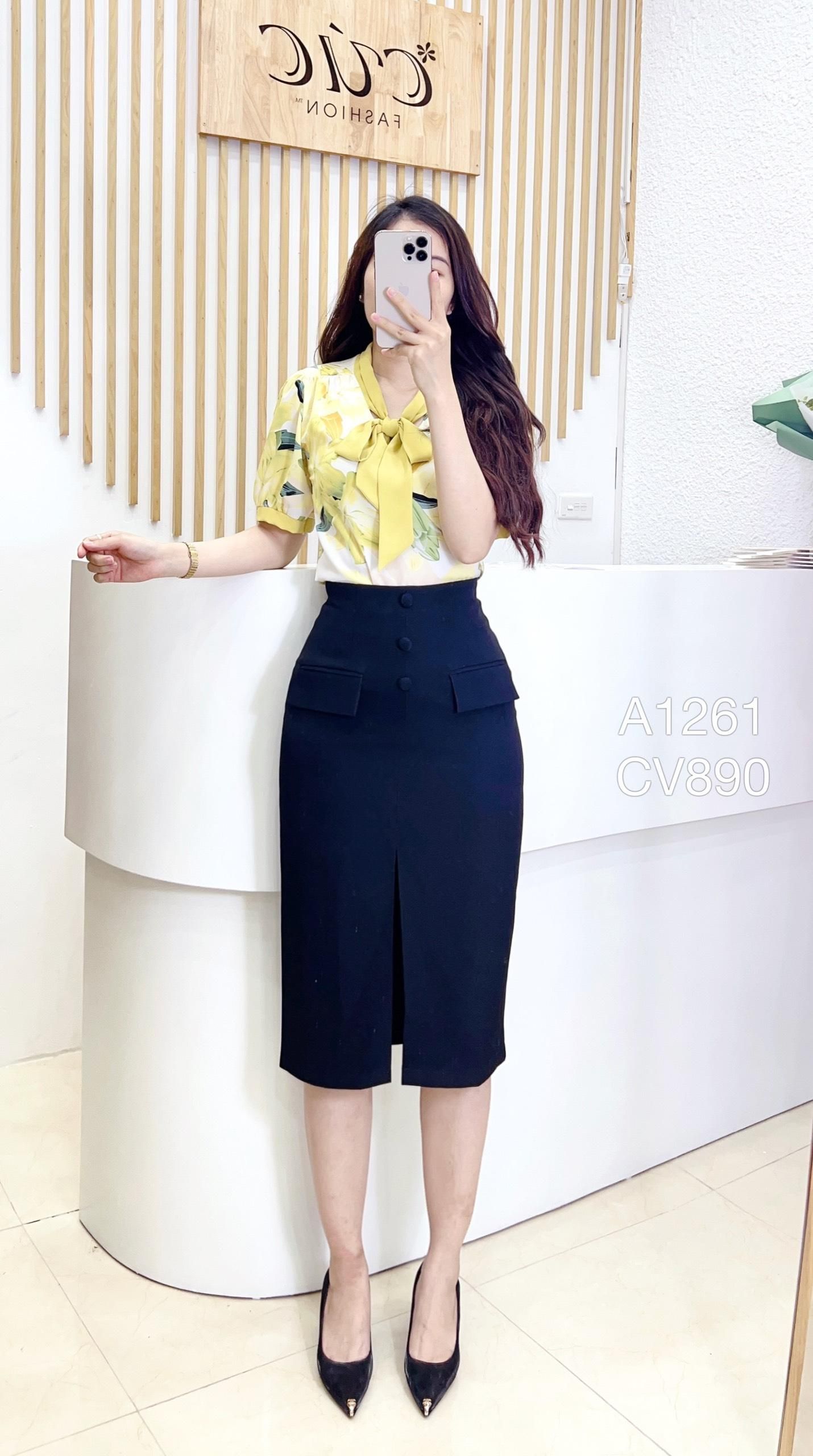 CV890 CV 3 cúc bọc giữa