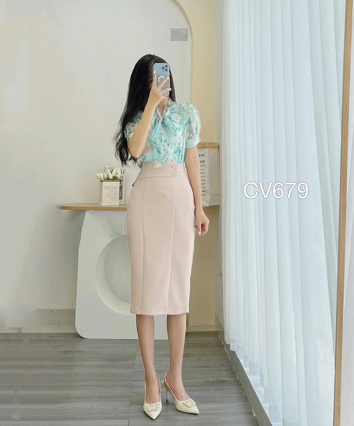 CV679 ly gân 2 cúc bọc