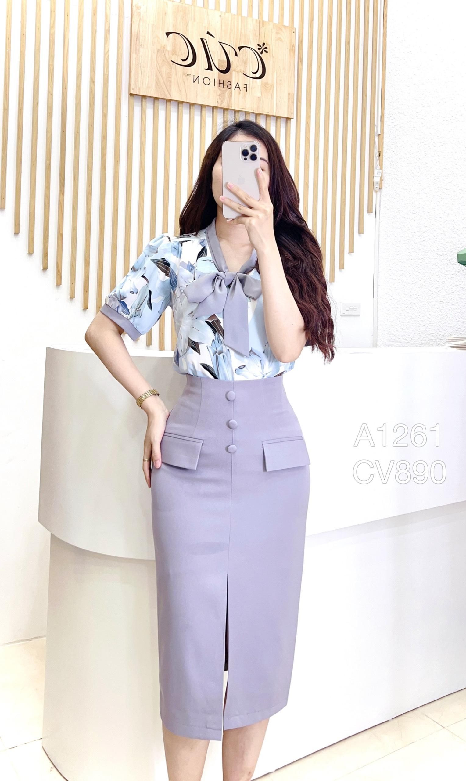 CV890 CV 3 cúc bọc giữa