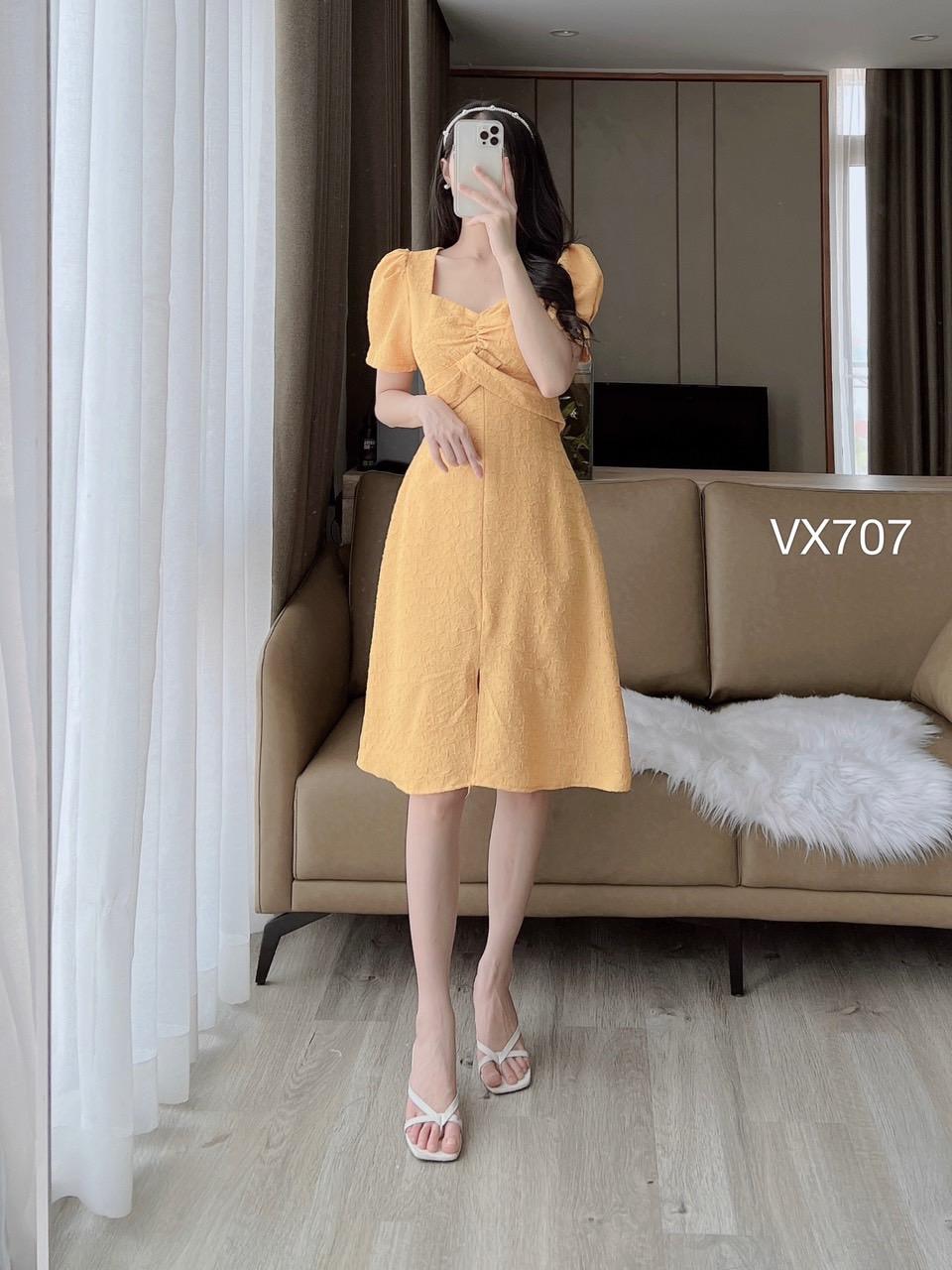 VX707 Váy dây vắt eo