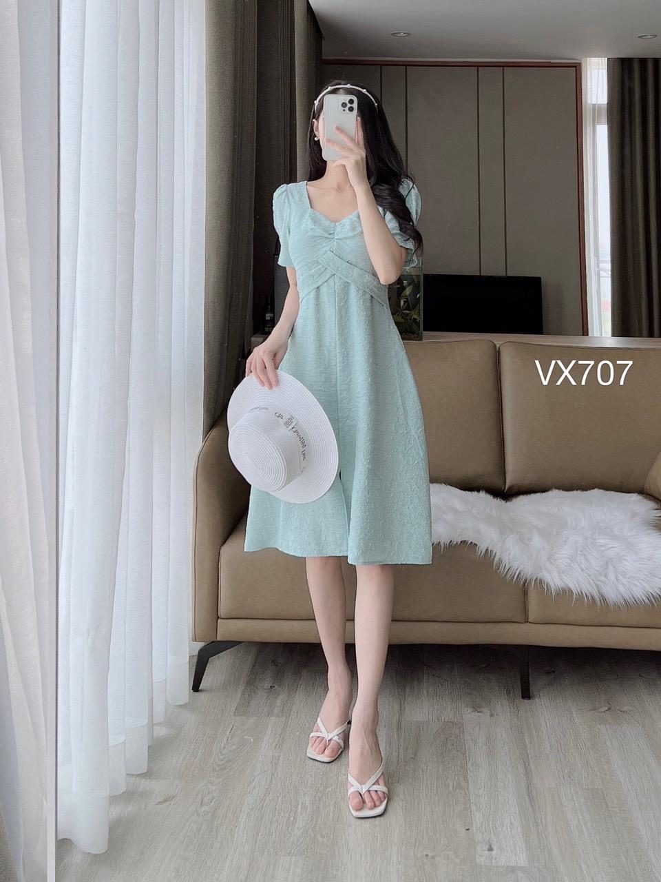 VX707 Váy dây vắt eo