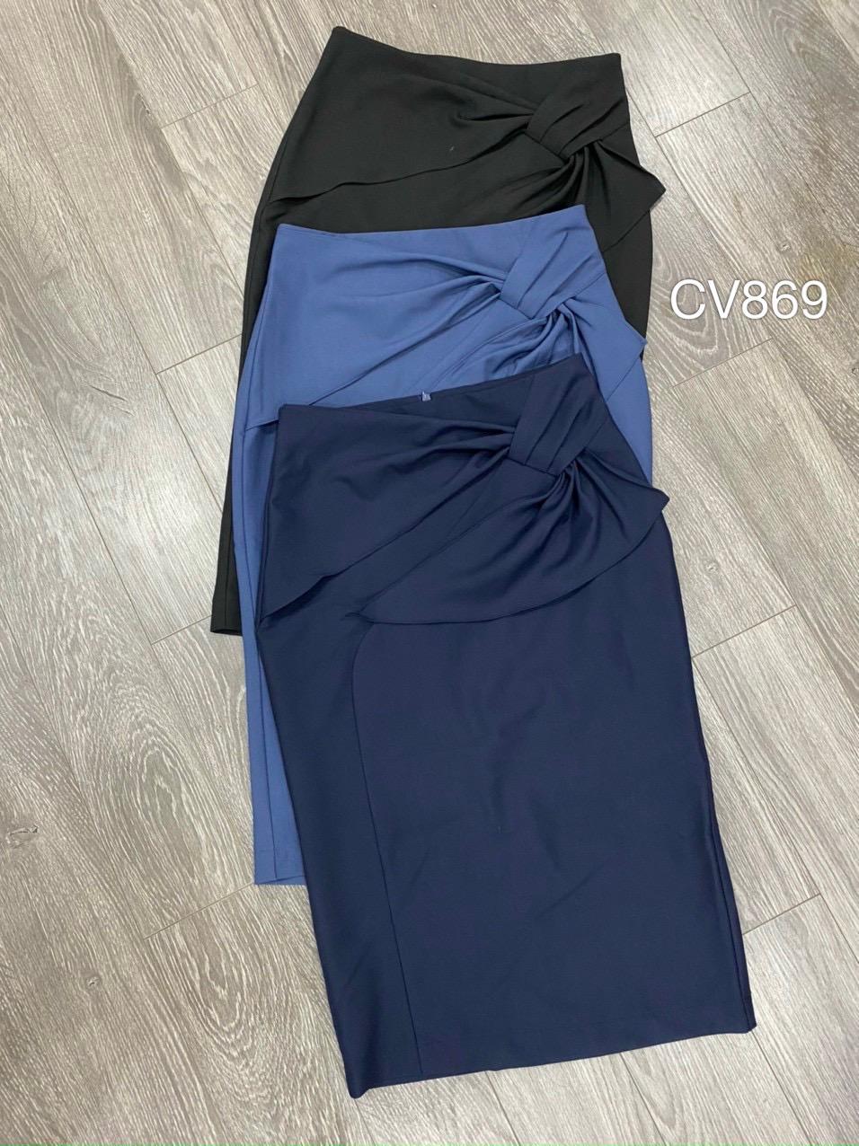 CV869 chân váy nơ vắt