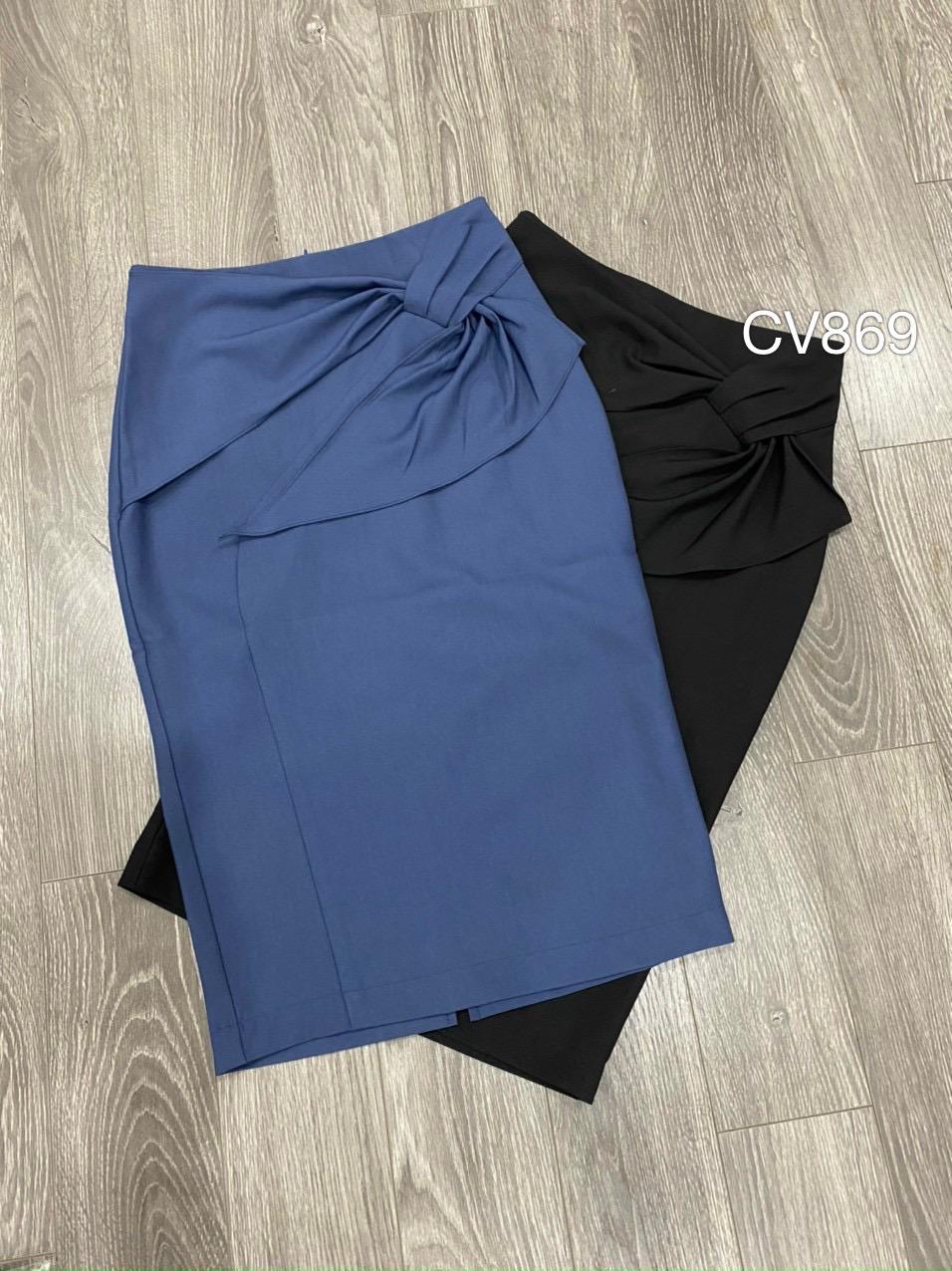 CV869 chân váy nơ vắt