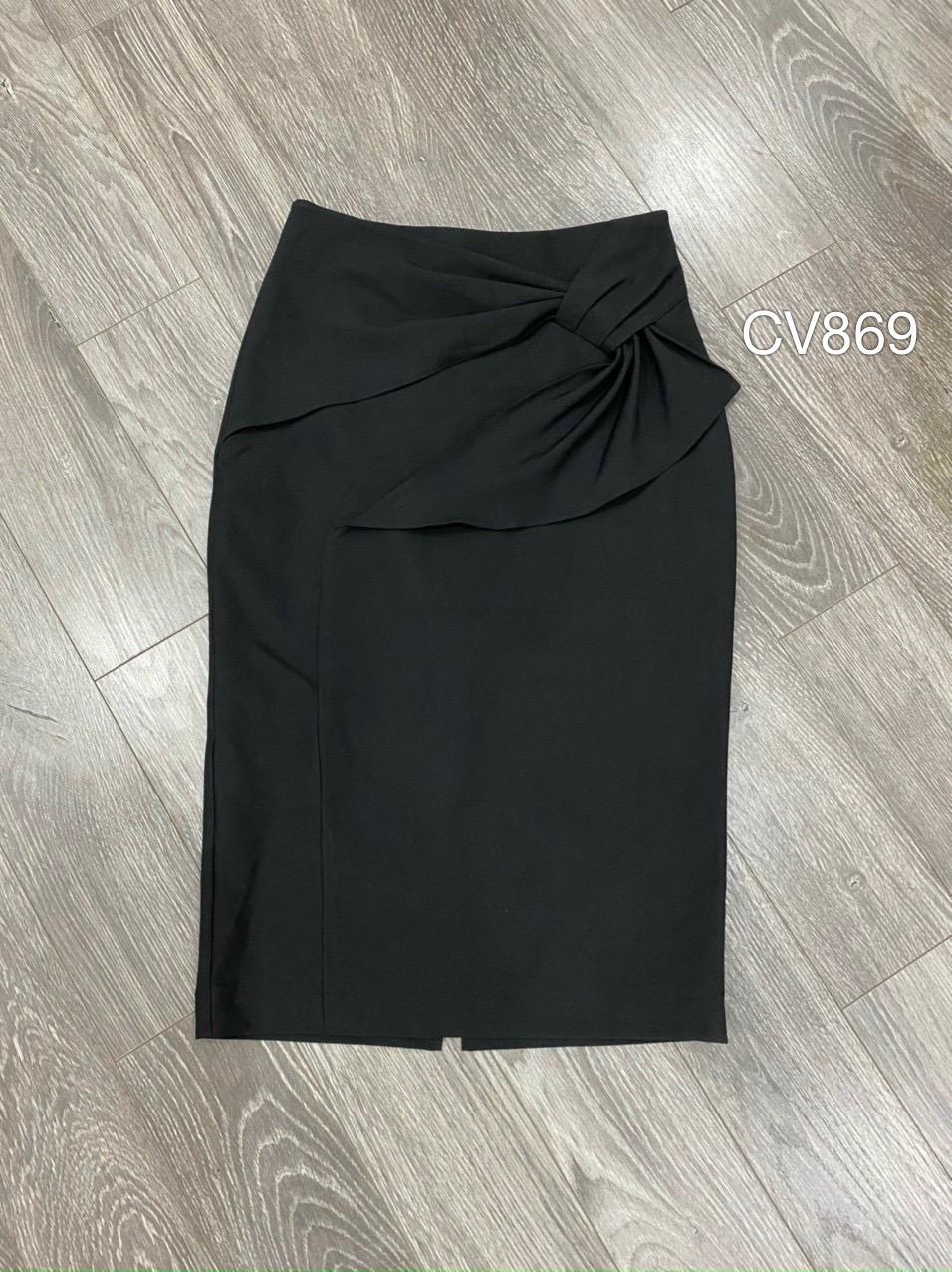 CV869 chân váy nơ vắt