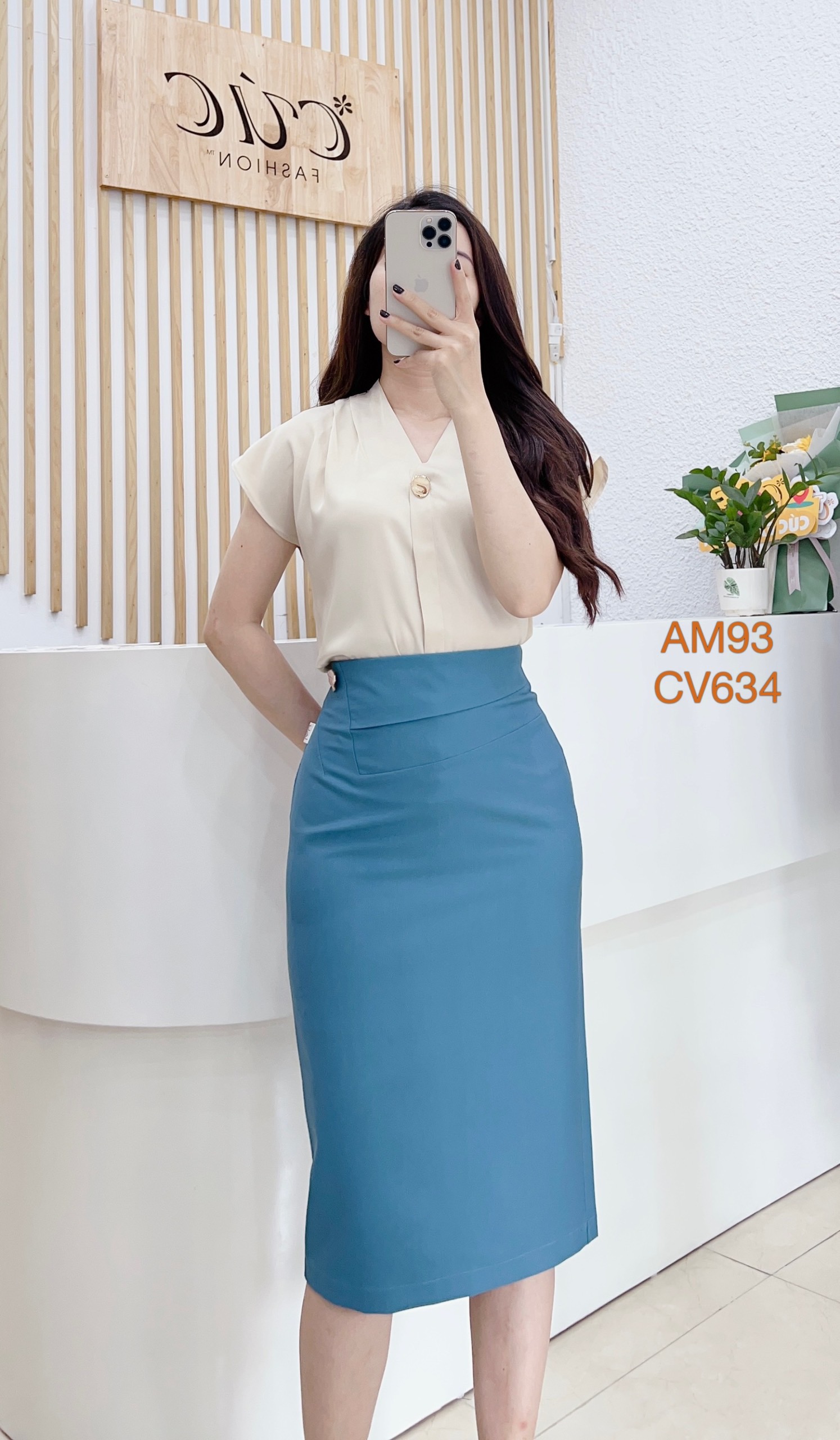 CV634 CV 1 cúc đá lệch
