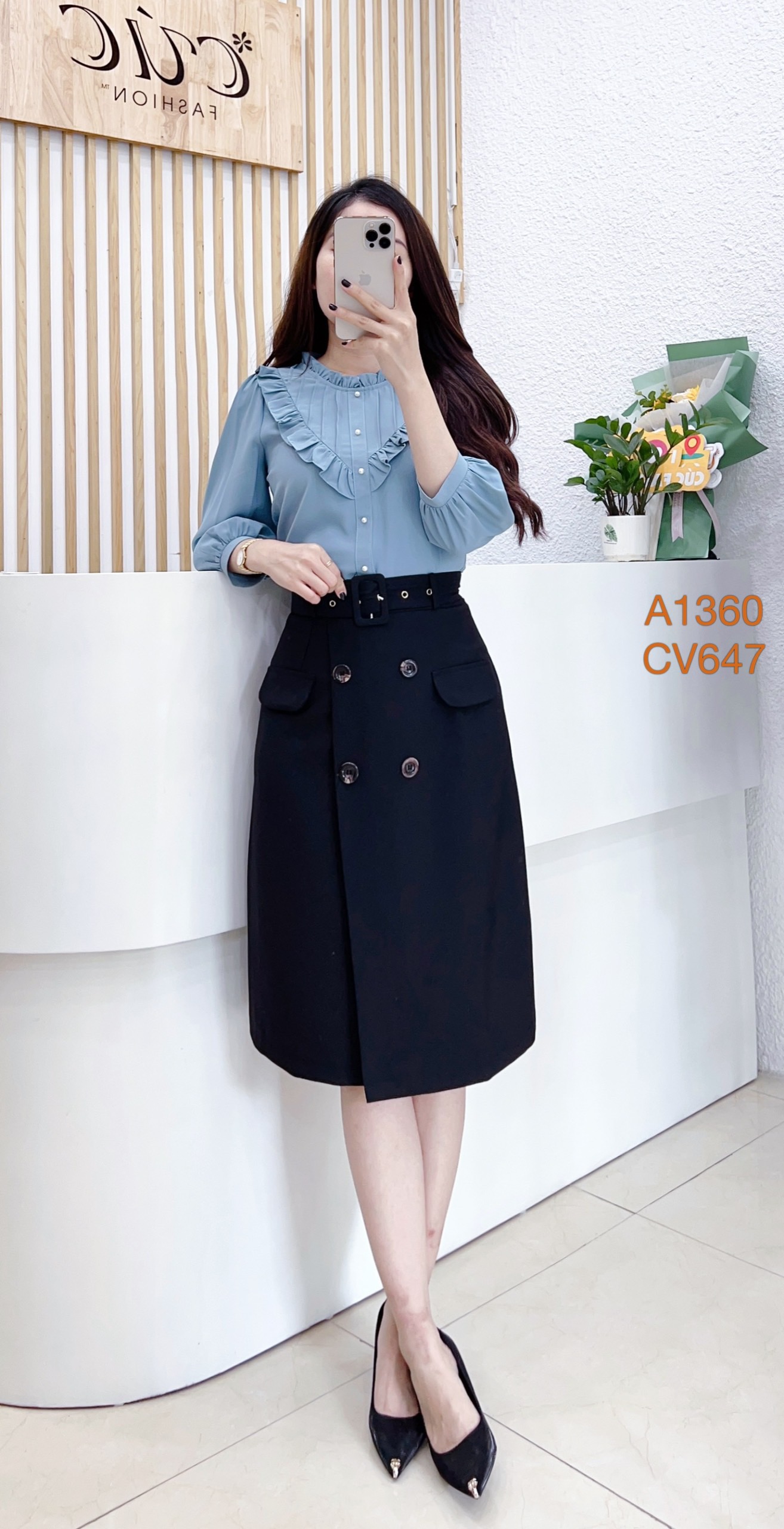 CV647 CV A đai 4 cúc