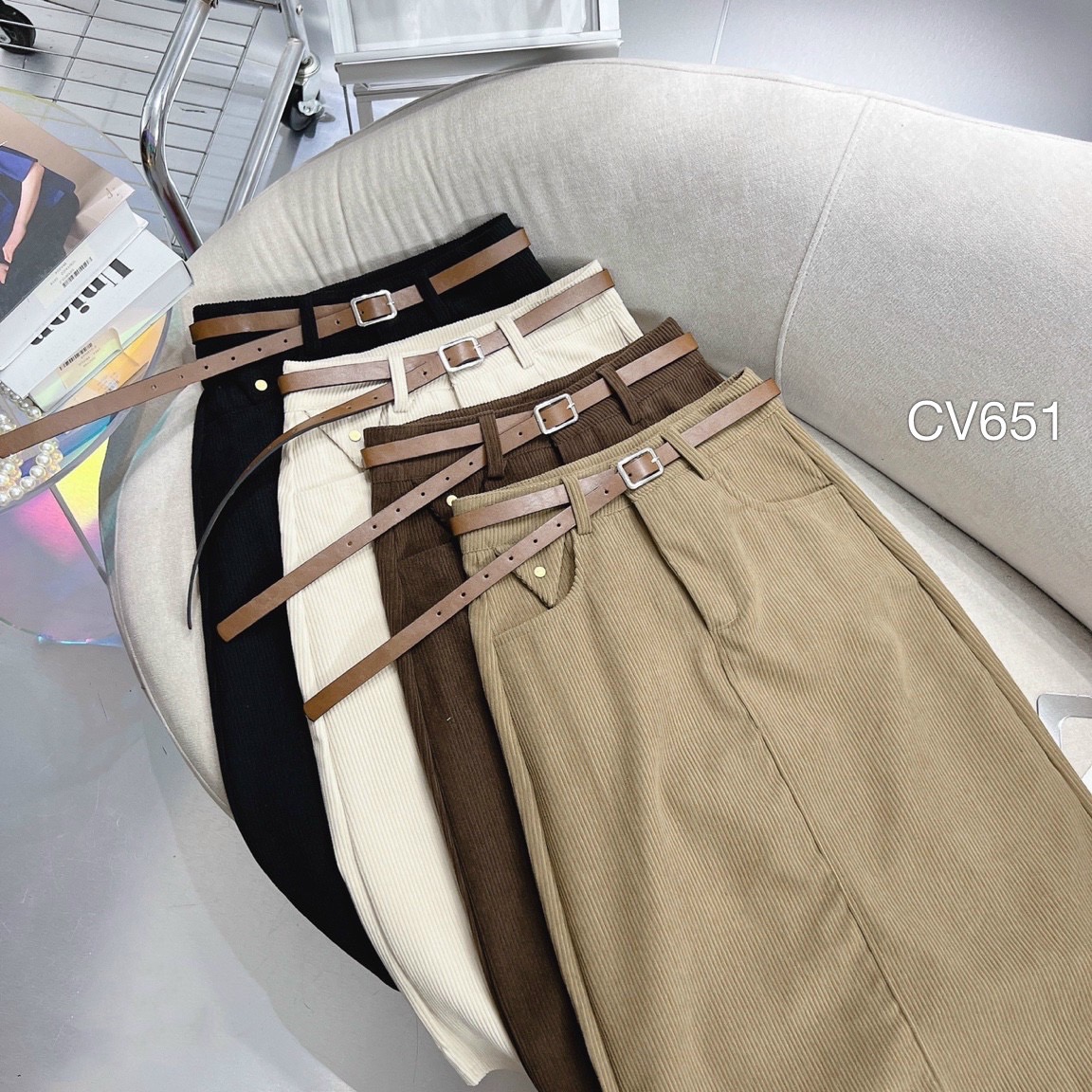 CV651 CV gân tăm túi nhọn