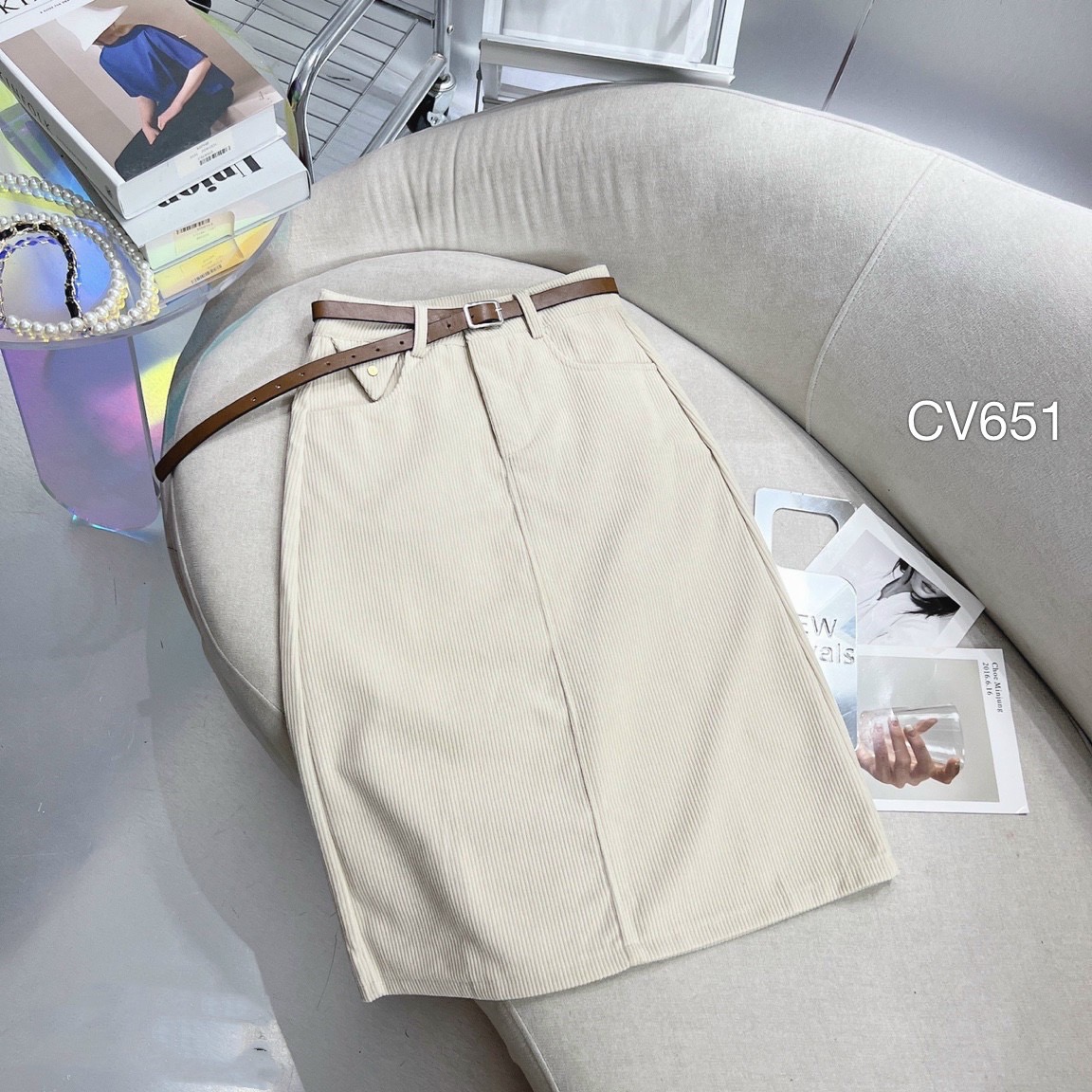 CV651 CV gân tăm túi nhọn
