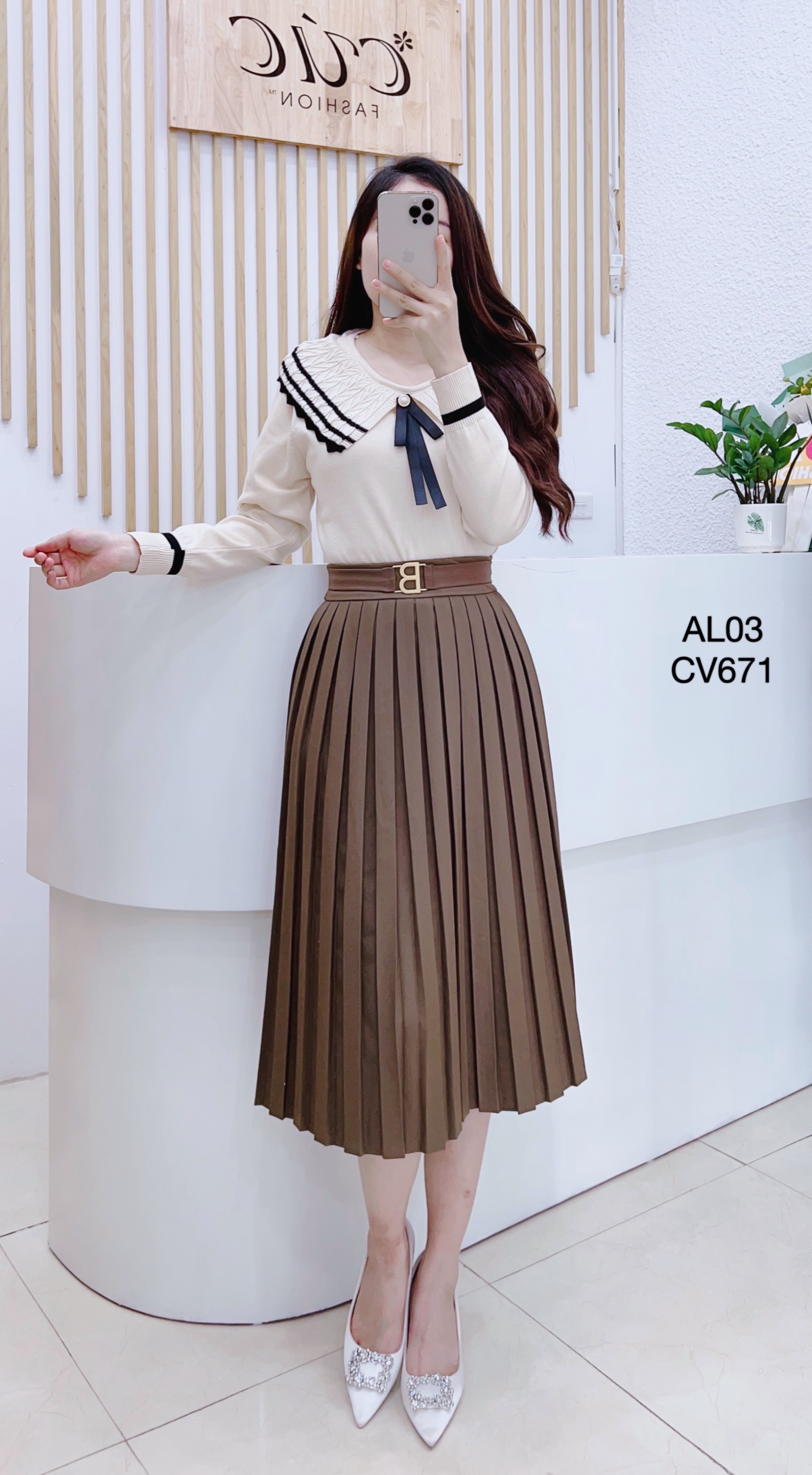 CV671 cv xếp ly đai B